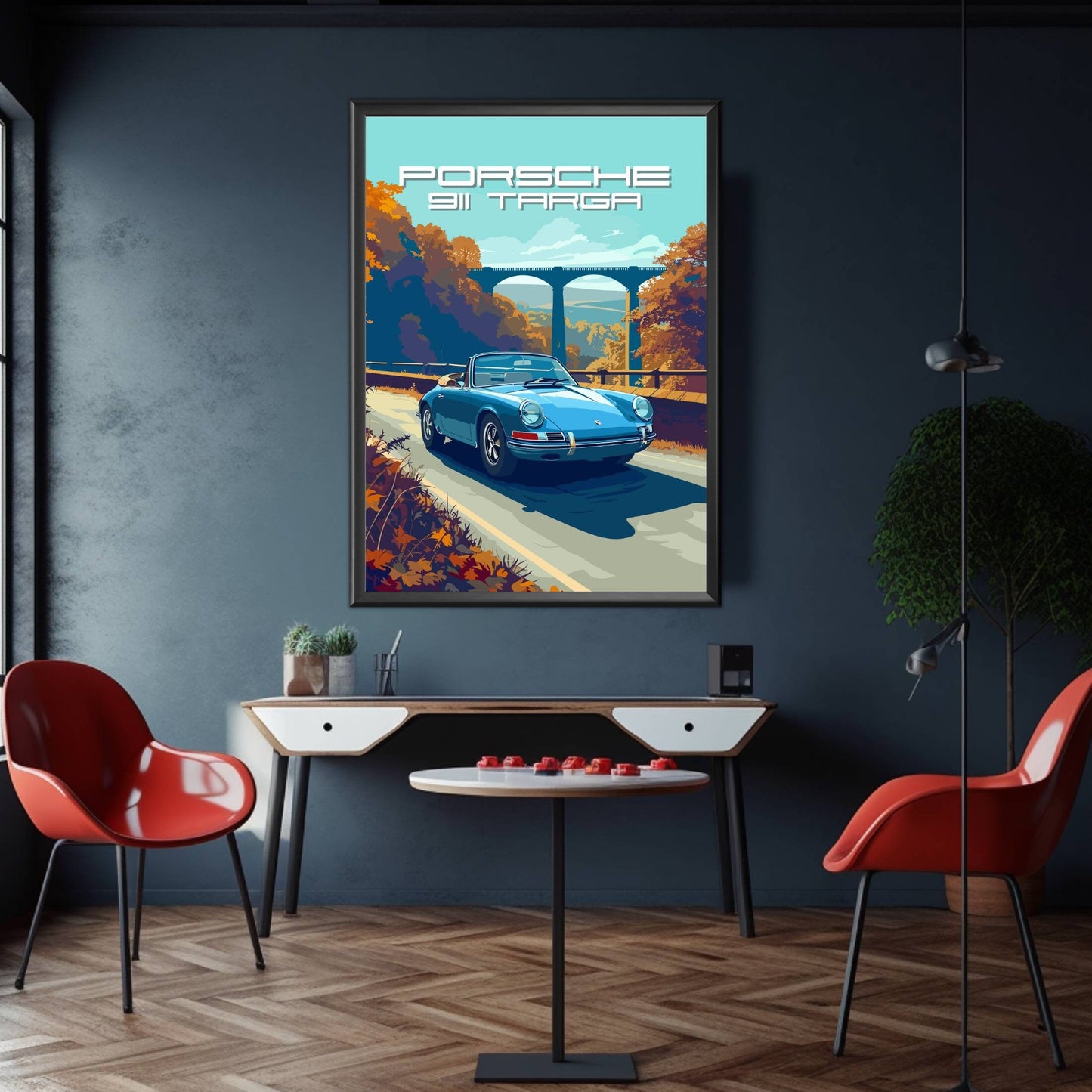 Porsche 911 Targa Poster, 1960s