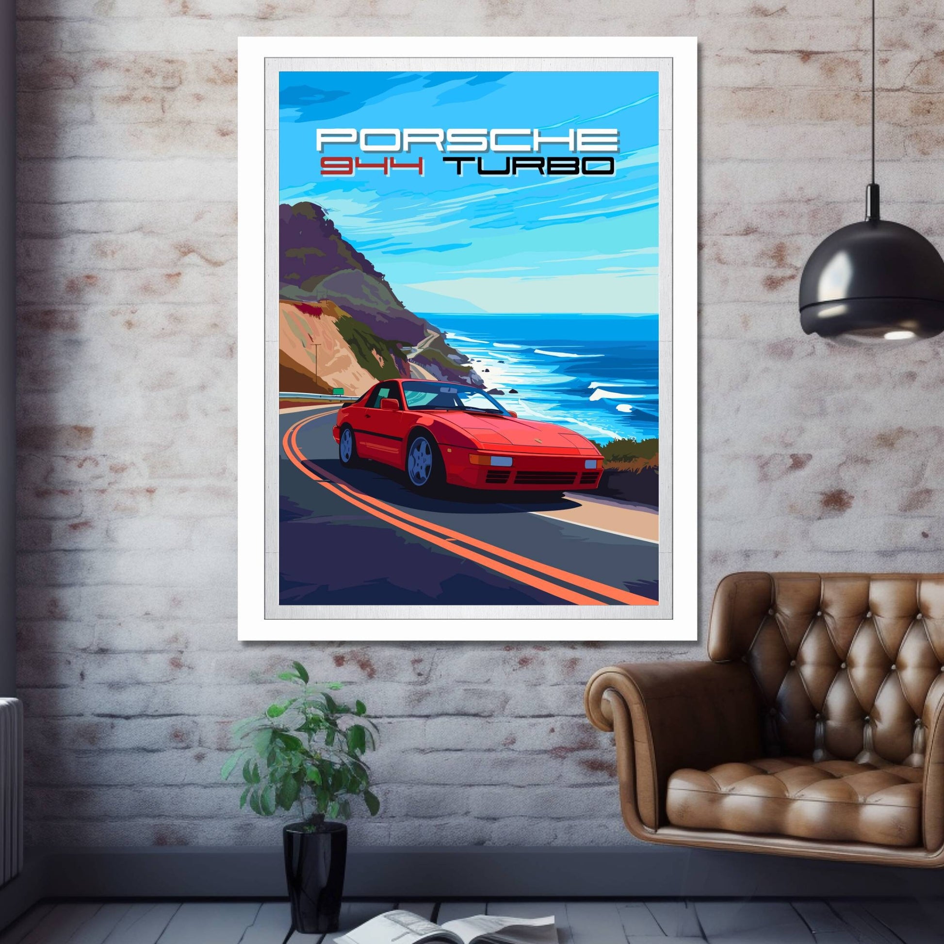 Porsche 944 Turbo Poster, 1980s