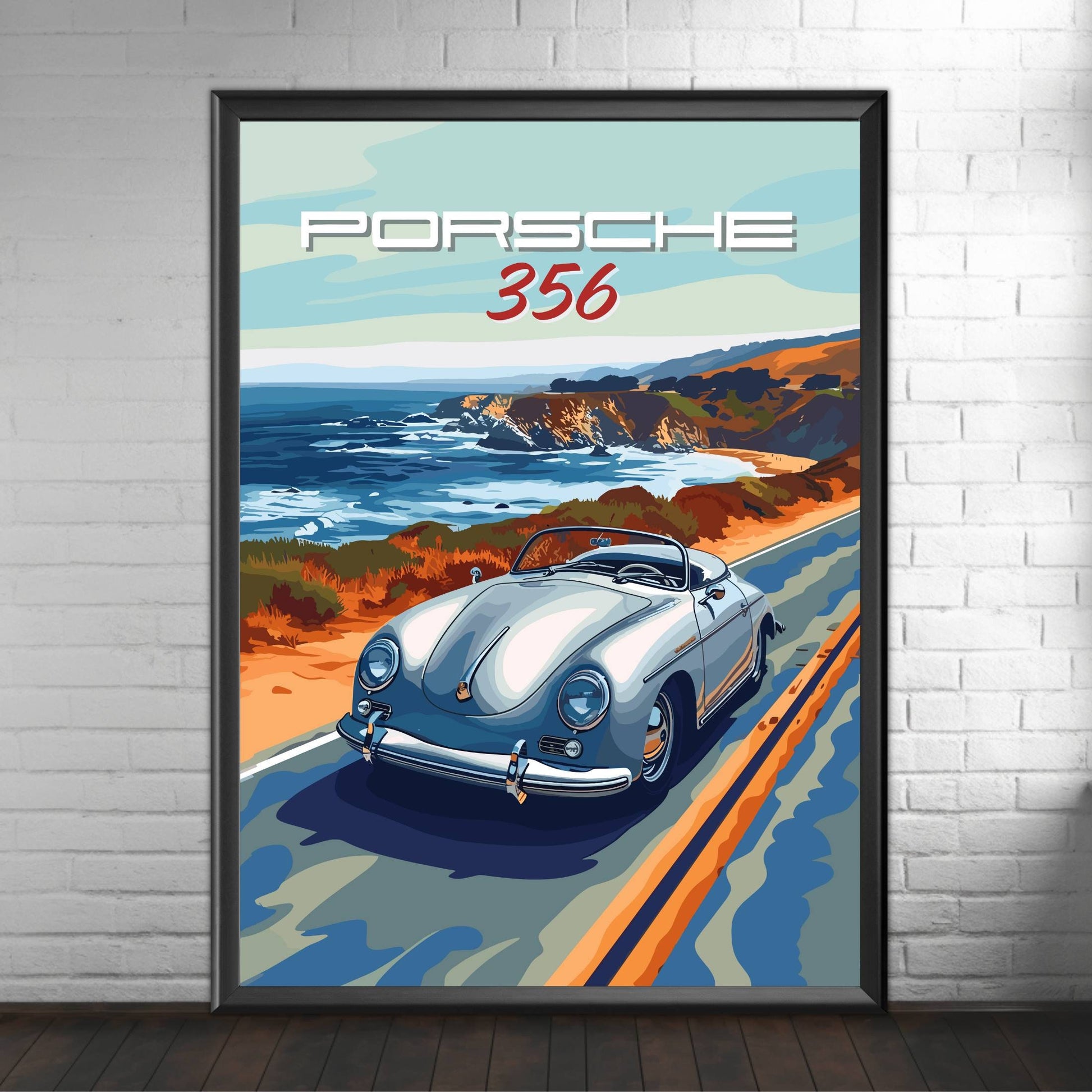 Porsche 356 Print, 1940s Supercar print