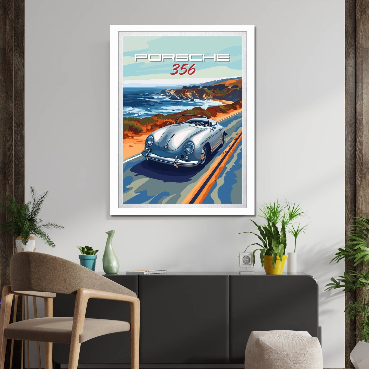 Porsche 356 Print, 1940s Supercar print