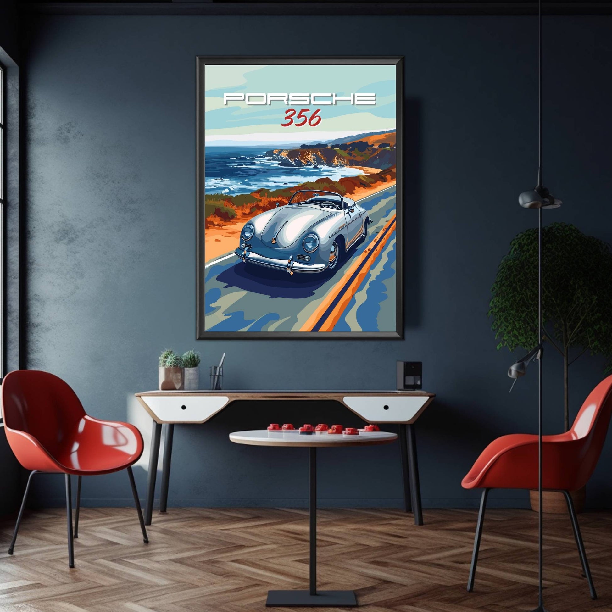 Porsche 356 Print, 1940s Supercar print