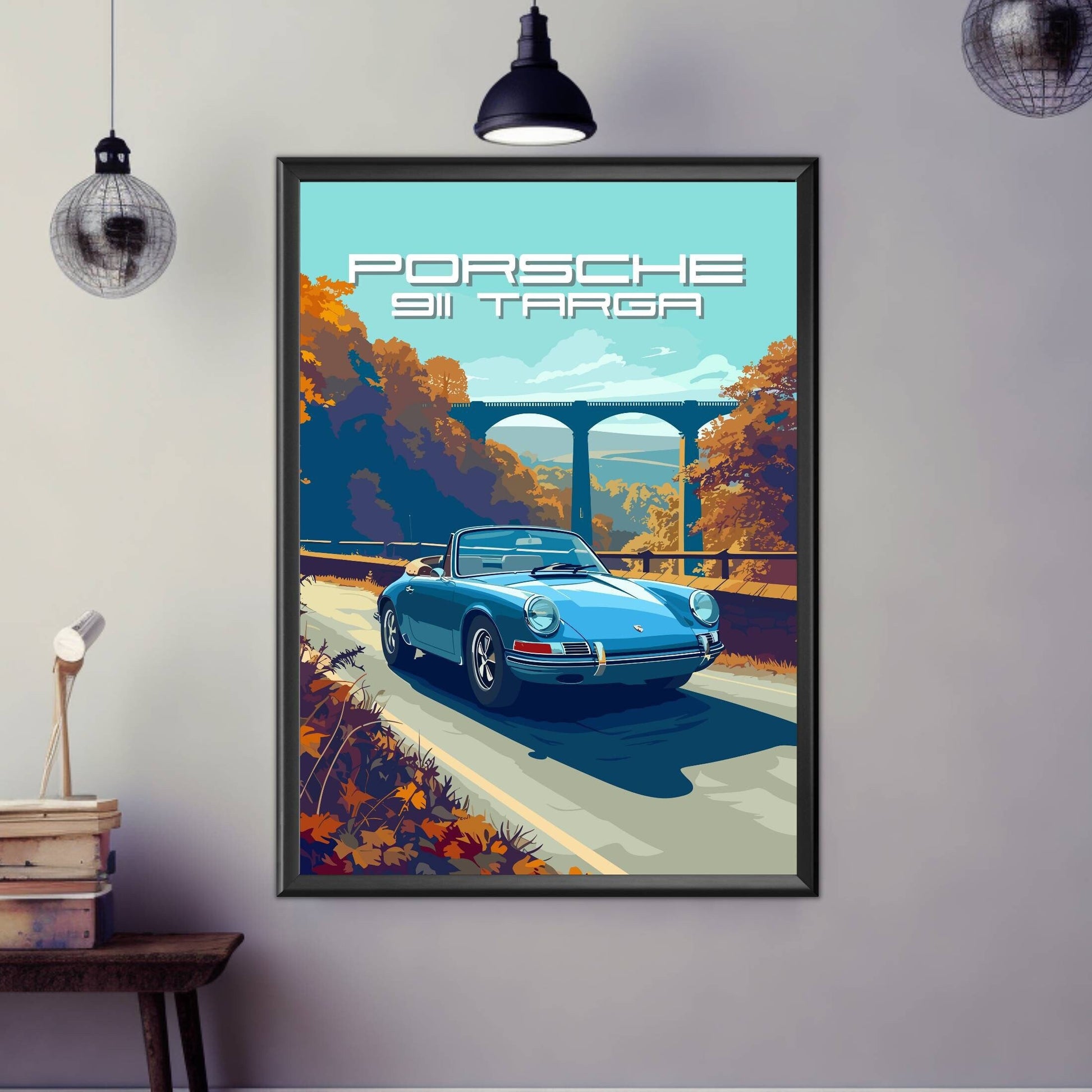 Porsche 911 Targa Poster, 1960s