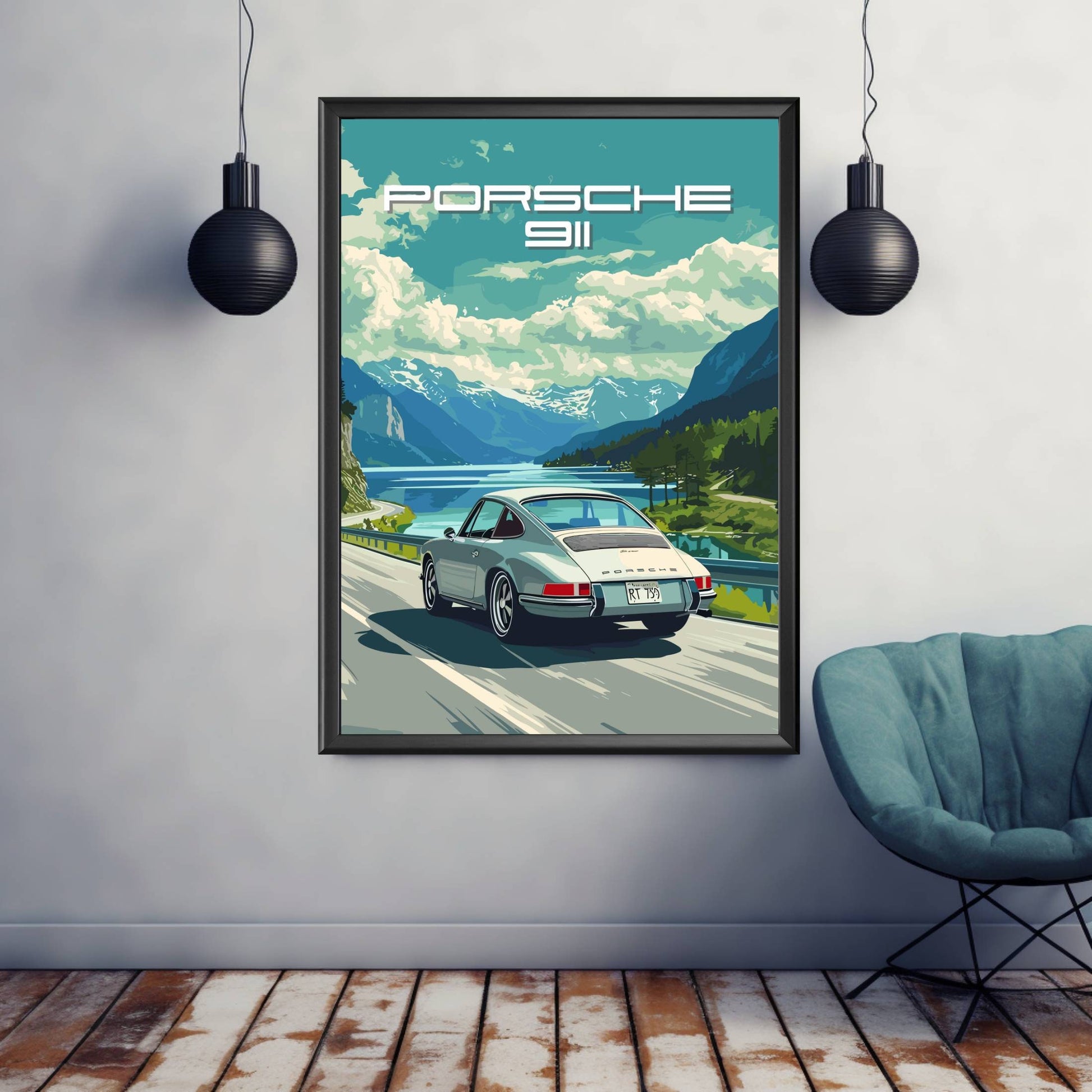 Porsche 911 Poster, 1960s