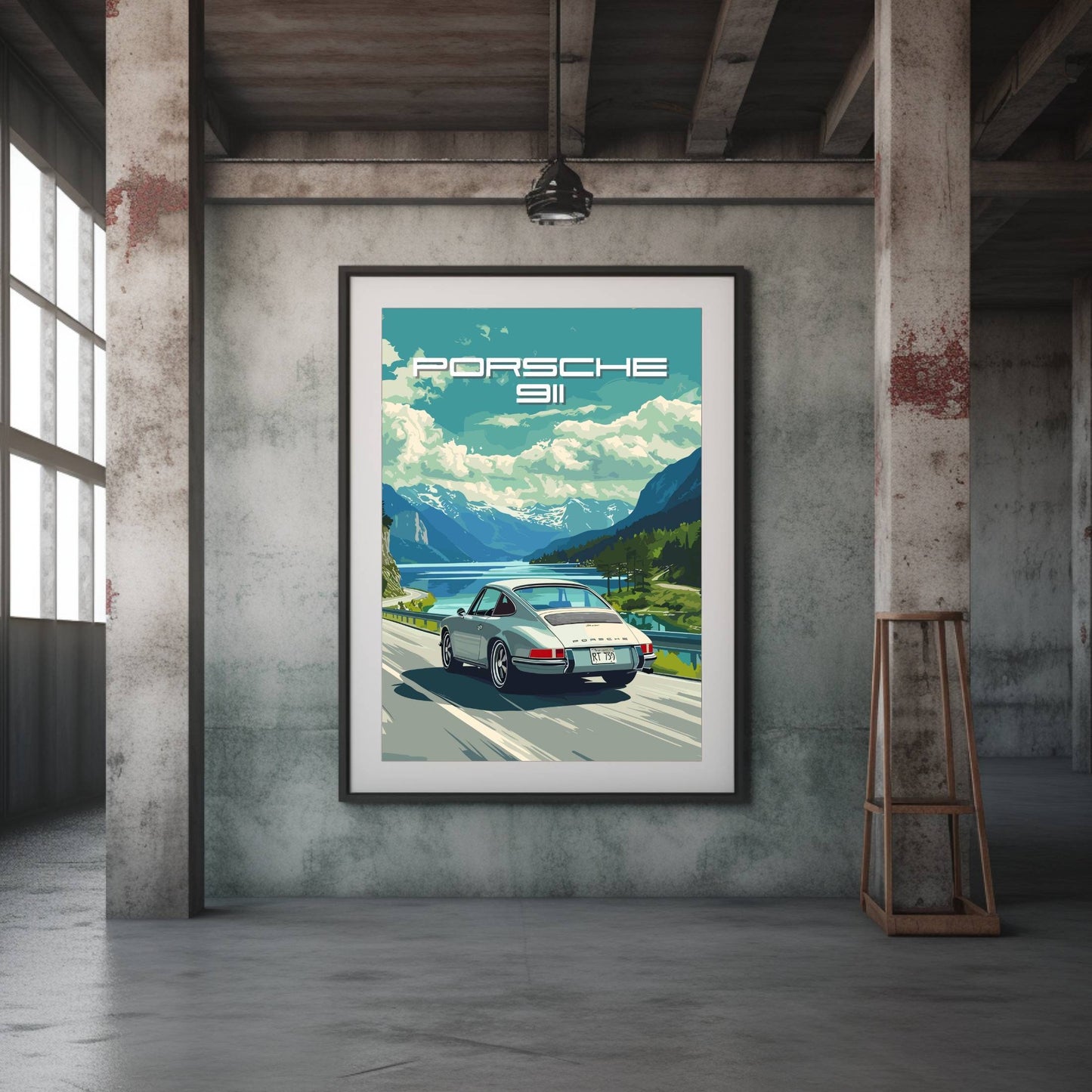 Porsche 911 Poster, 1960s