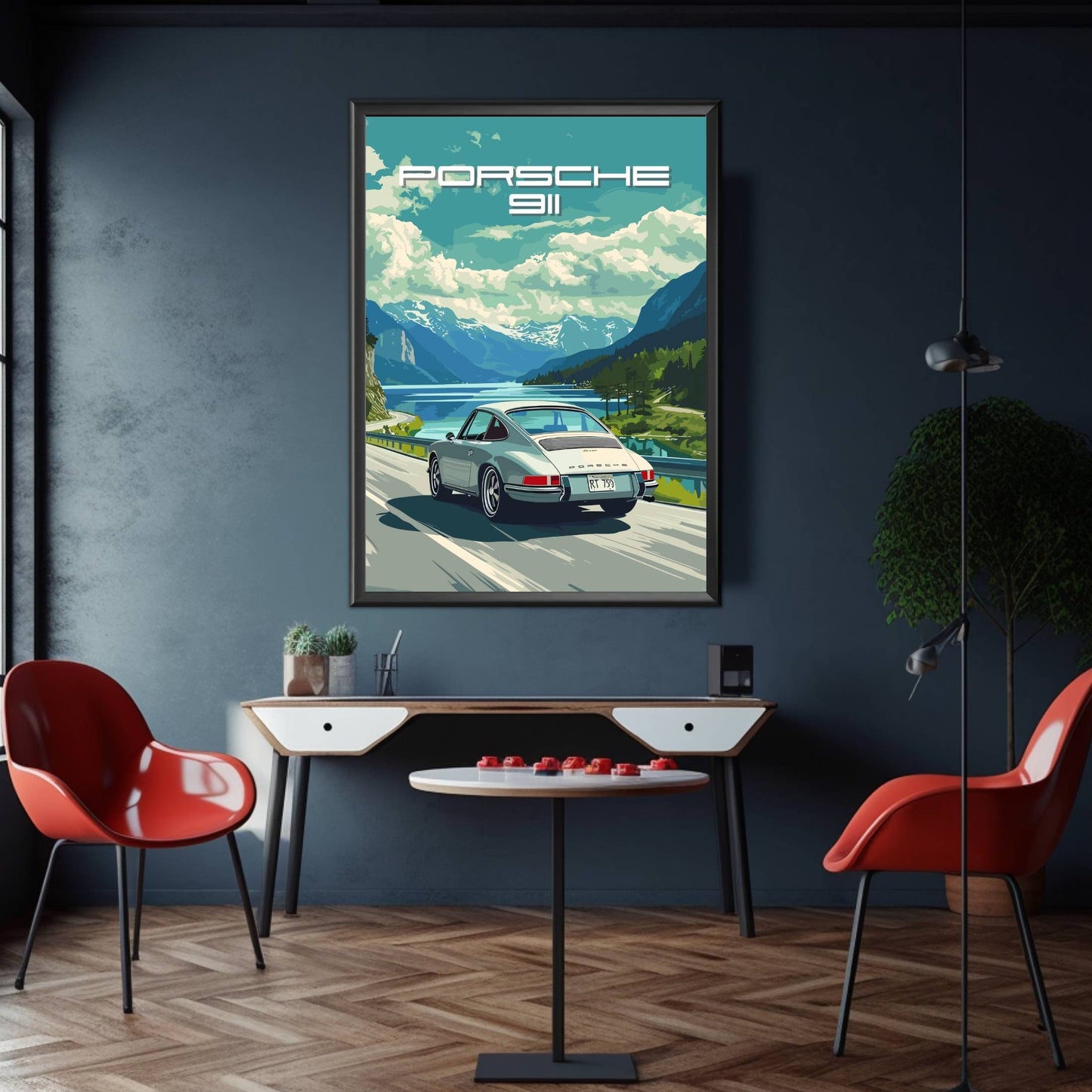 Porsche 911 Poster, 1960s