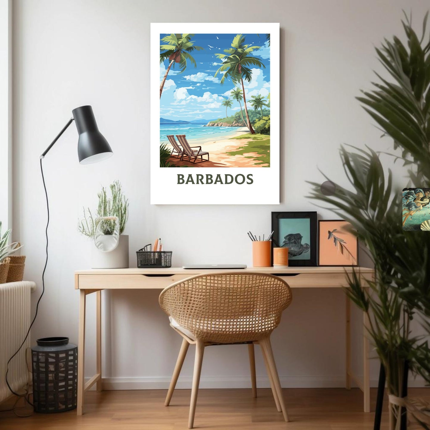 Barbados Print | Barbados Illustration | Barbados Poster | Barbados Wall Art | Barbados Beach Poster | Barbados Beach Art | ID 953