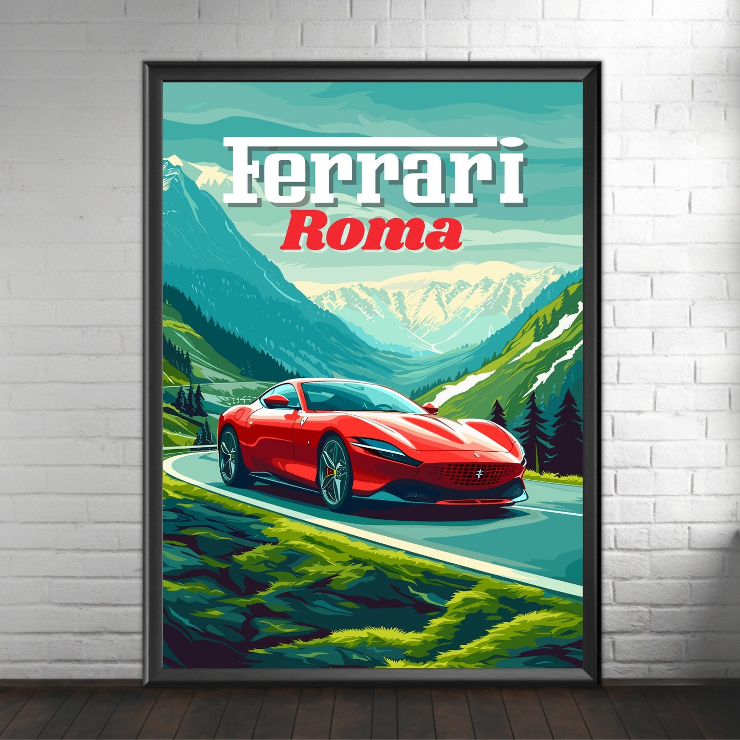 Ferrari Roma Poster