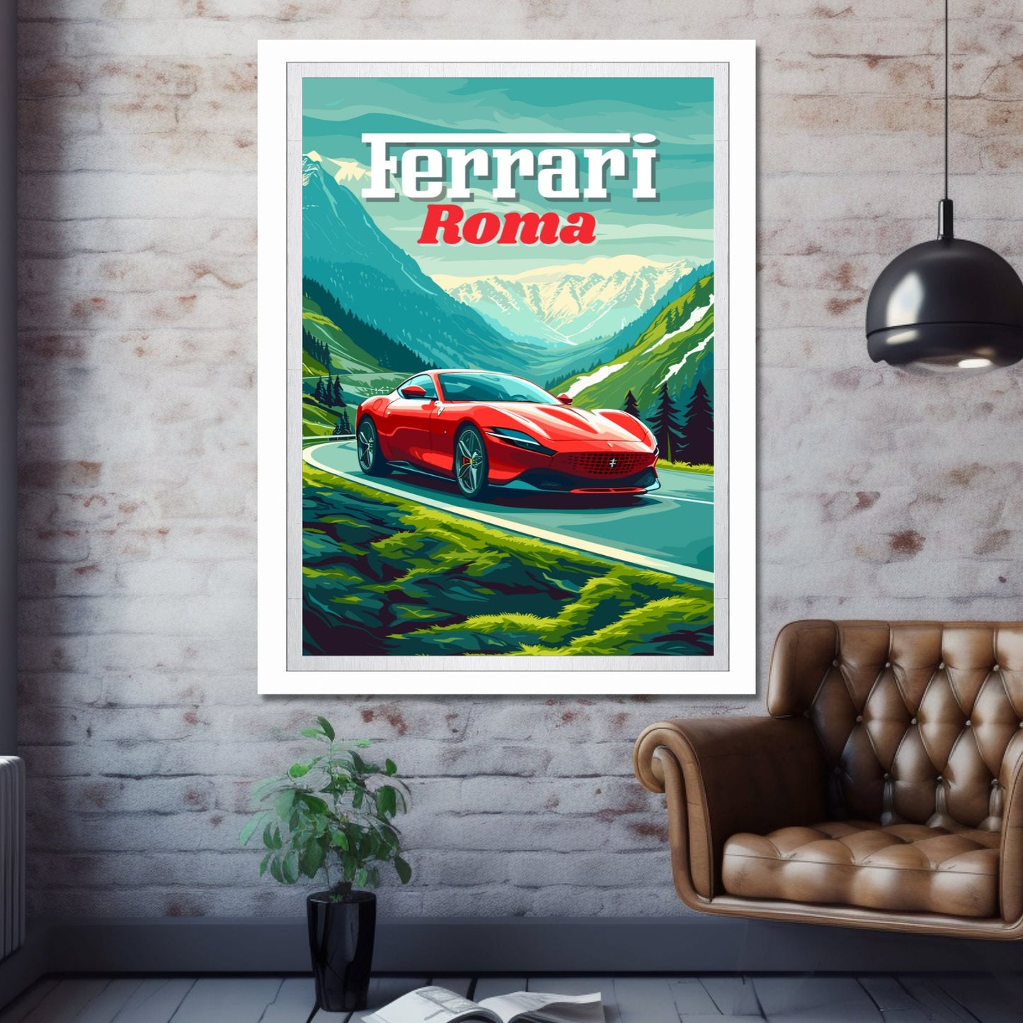 Ferrari Roma Poster