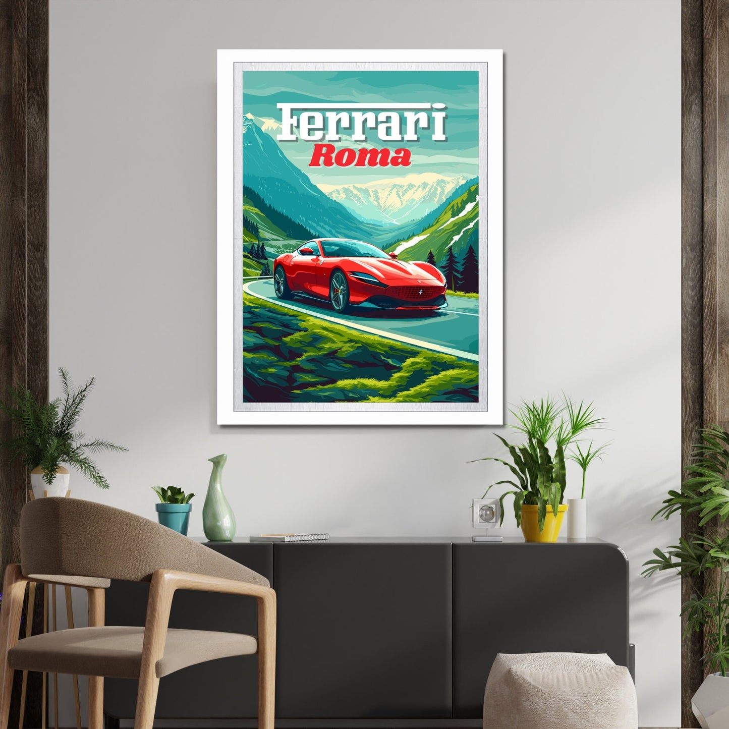 Ferrari Roma Poster