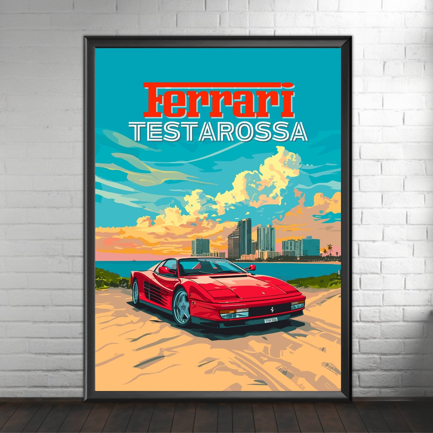 Ferrari Testarossa Poster