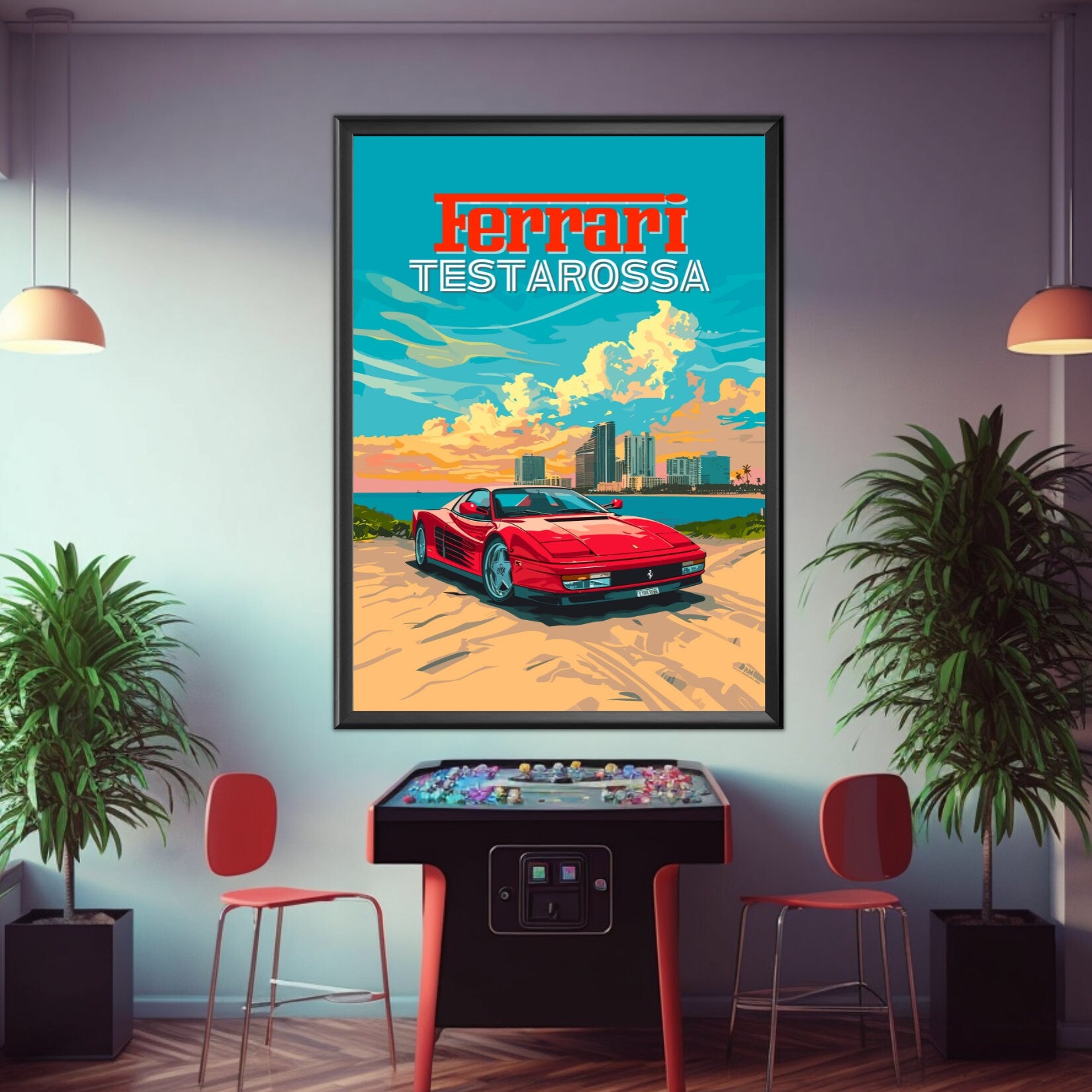 Ferrari Testarossa Poster