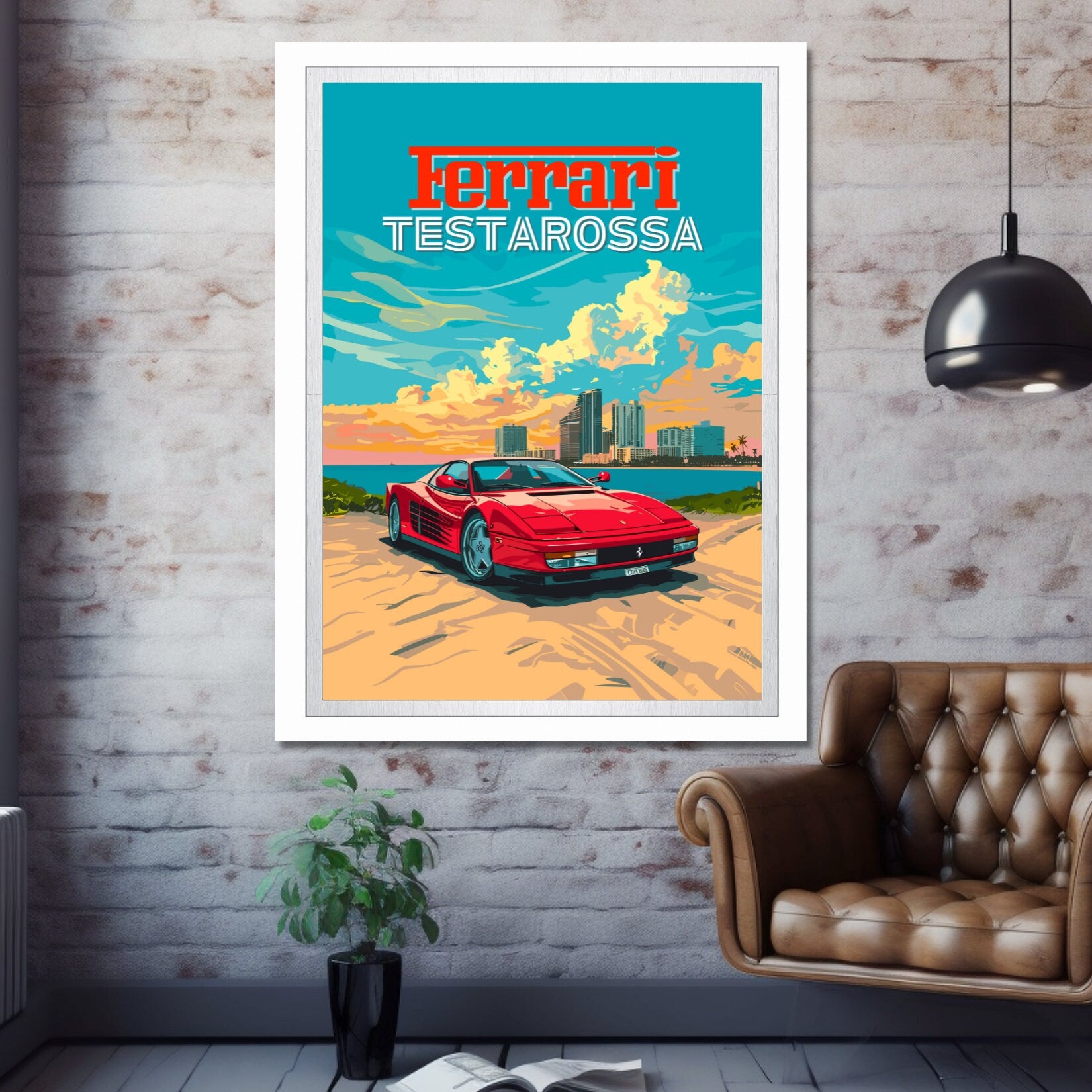 Ferrari Testarossa Poster