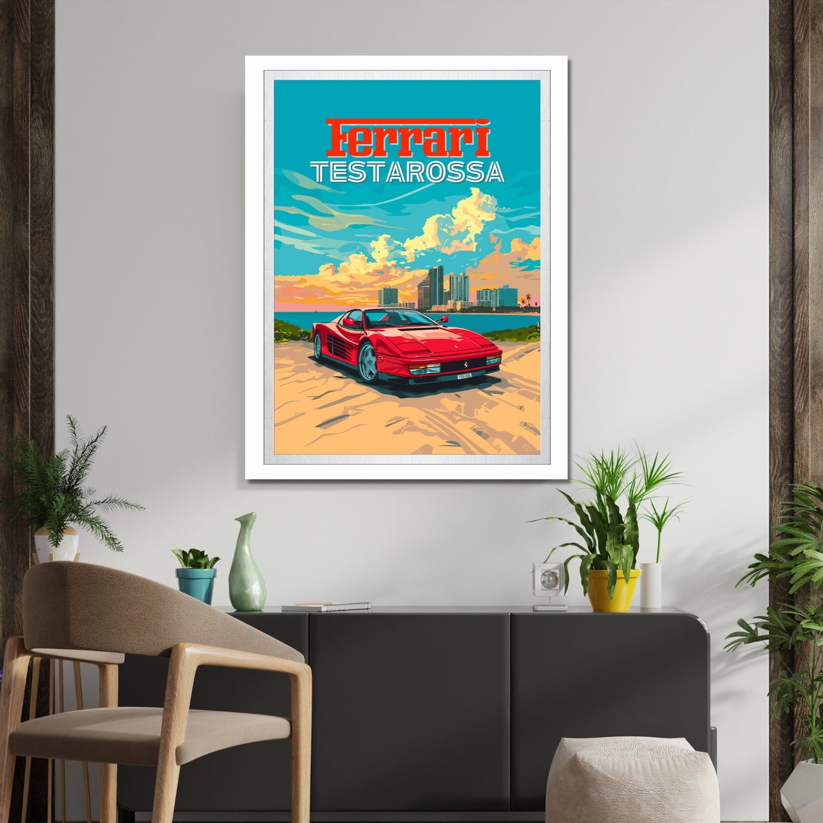 Ferrari Testarossa Poster