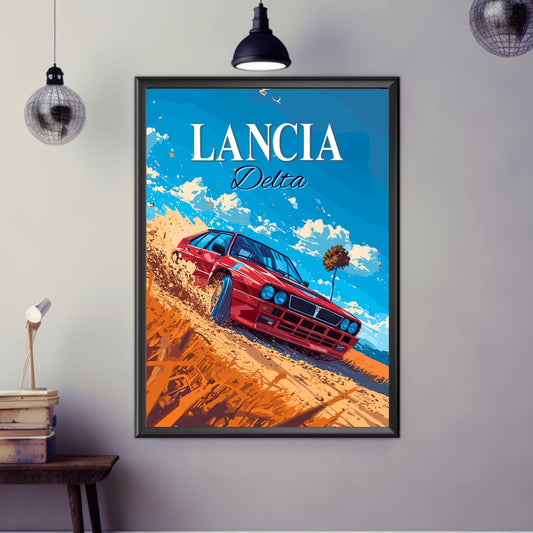 Lancia 037 Rally Poster, Lancia 037 Rally Print, 1980s Car Print, Car Art, Rally Car Print, Classic Car, Car Print, Car Poster, Vintage Car