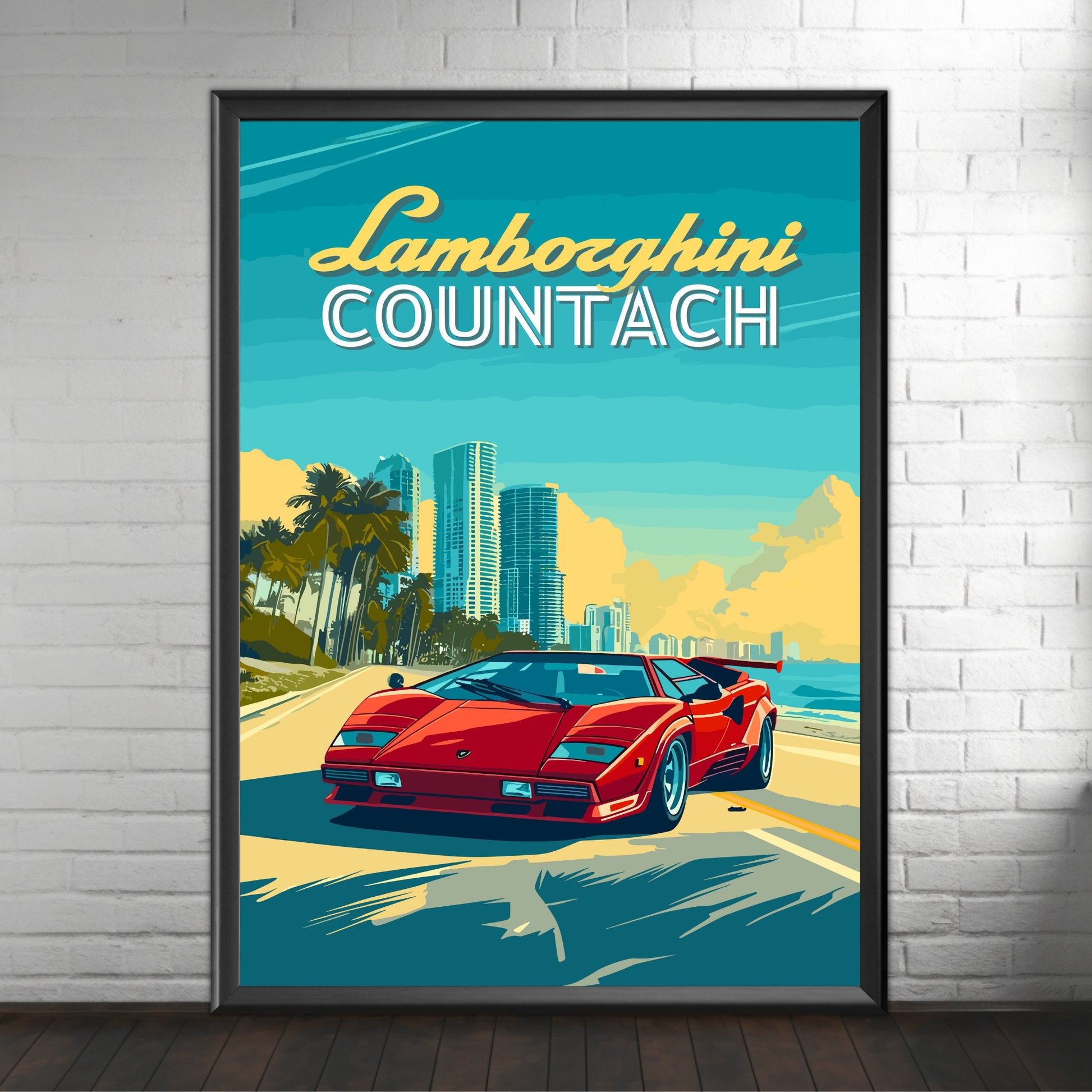 Lamborghini Countach Poster