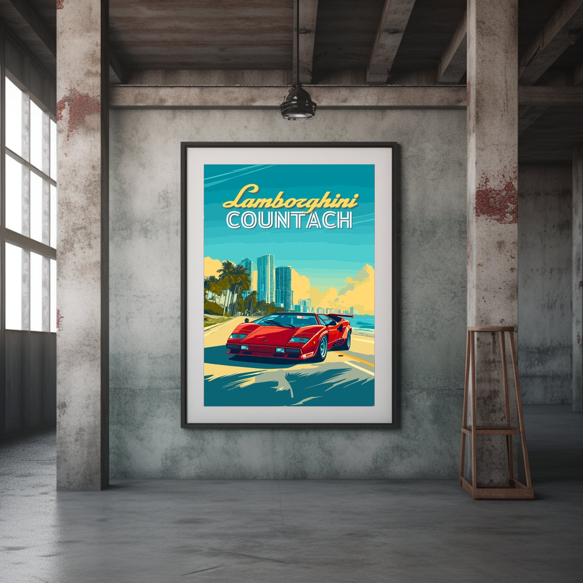 Lamborghini Countach Poster