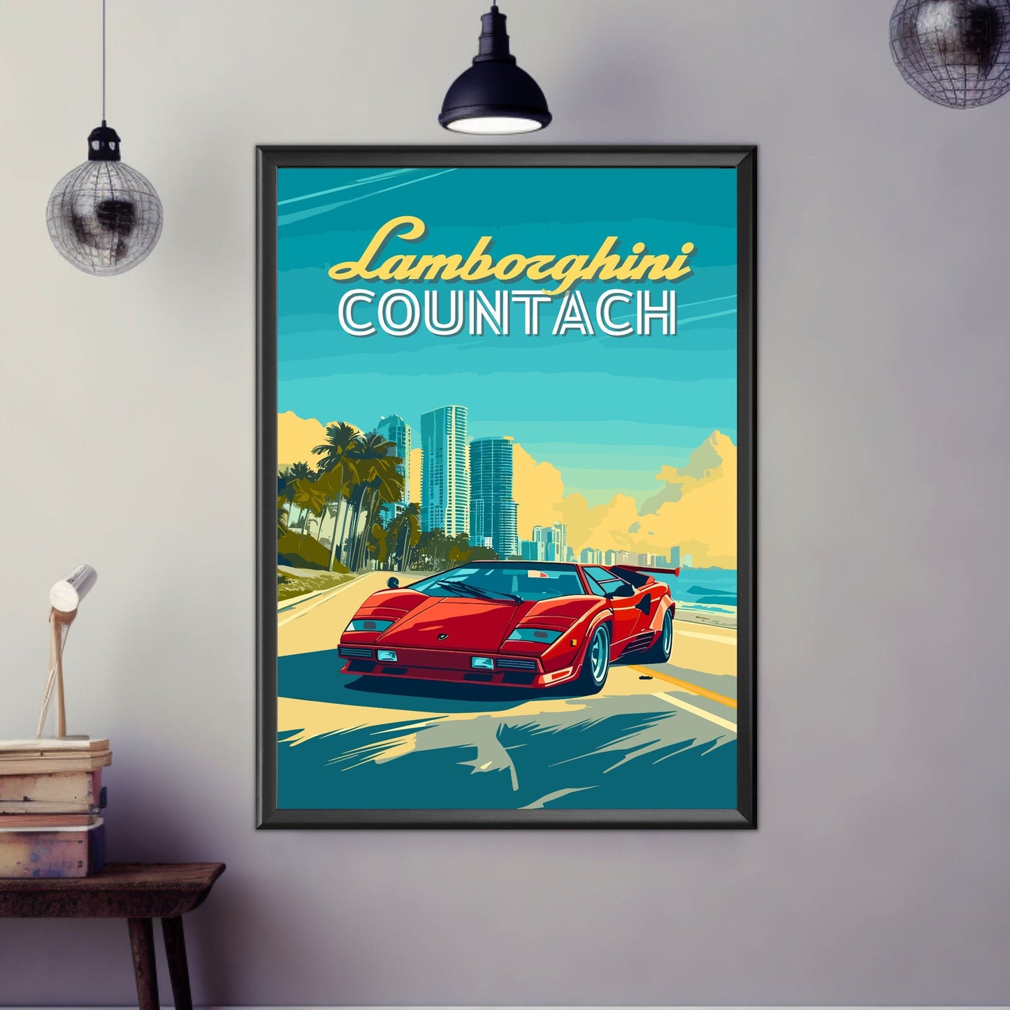 Lamborghini Countach Poster