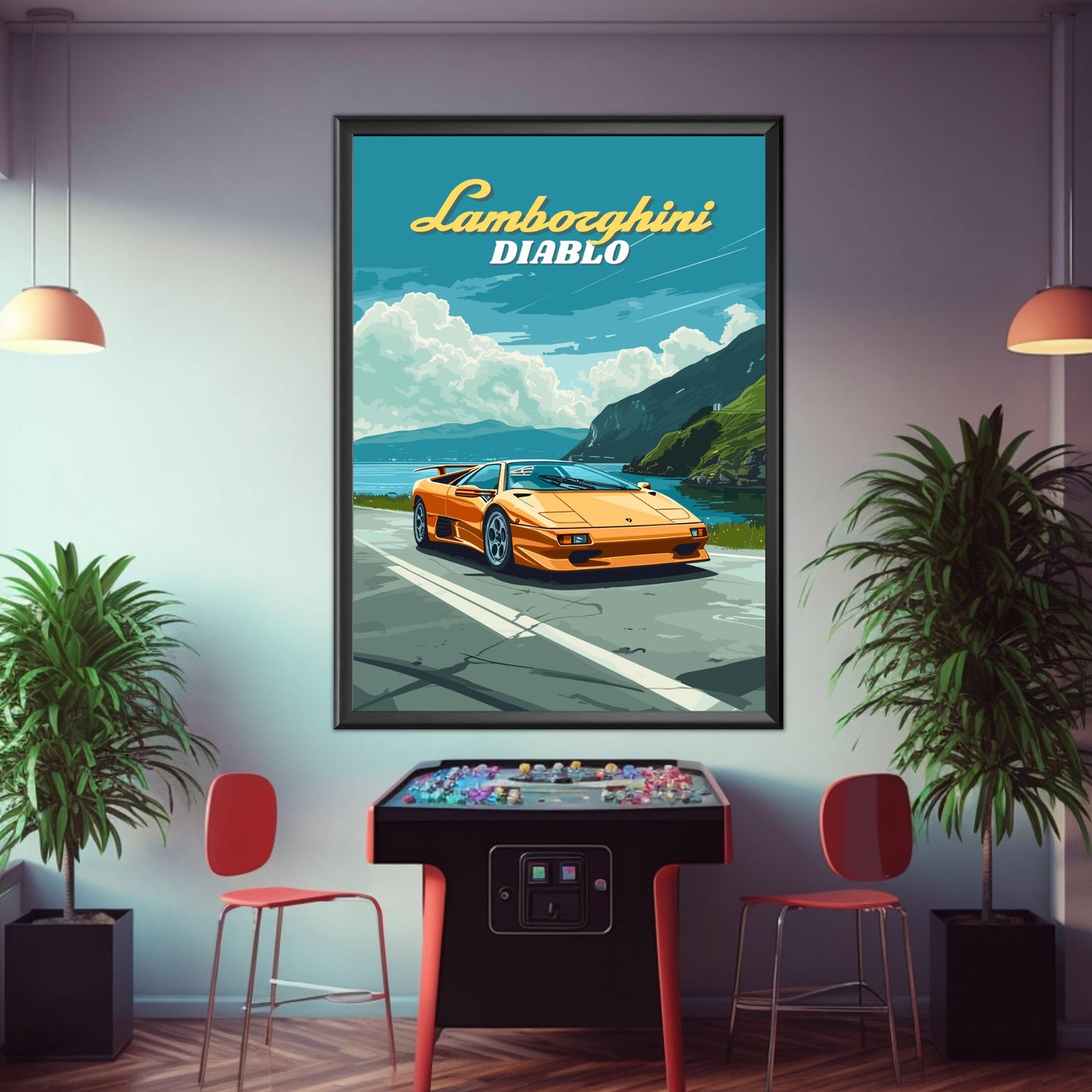 Lamborghini Diablo Poster