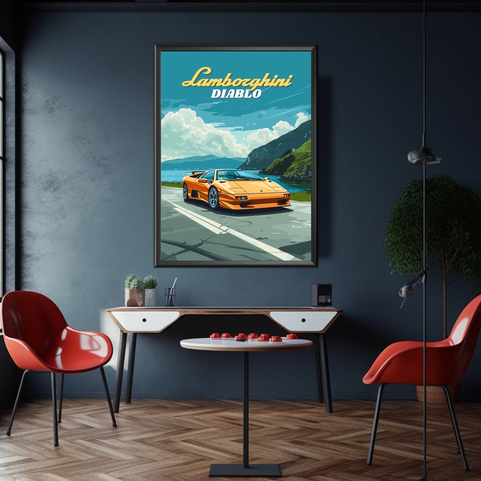 Lamborghini Diablo Poster