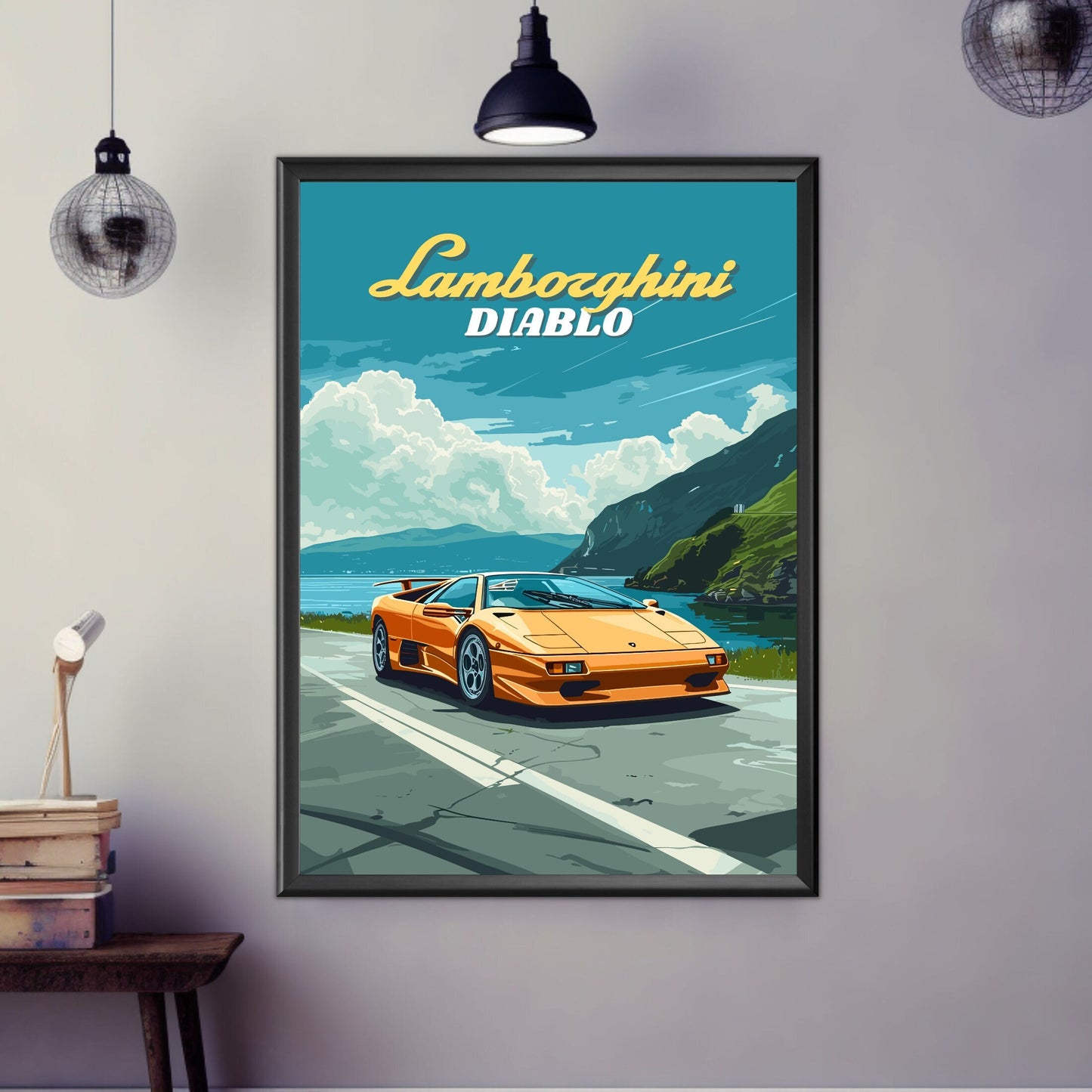 Lamborghini Diablo Poster