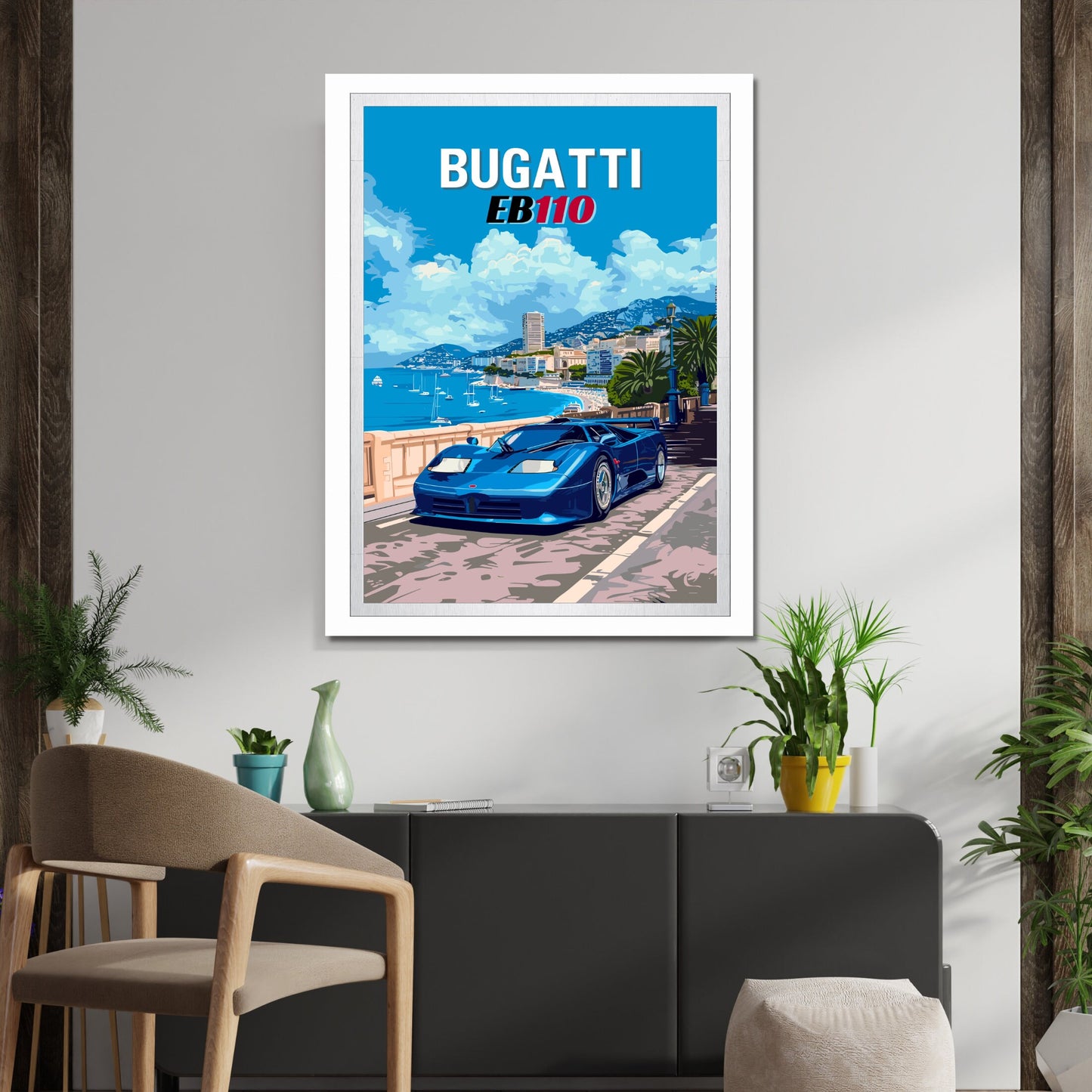 Bugatti EB110 Print, 1990s Car Print, Car Art, Bugatti EB110 Poster, Classic Car, Car Print, Car Poster, Supercar Poster