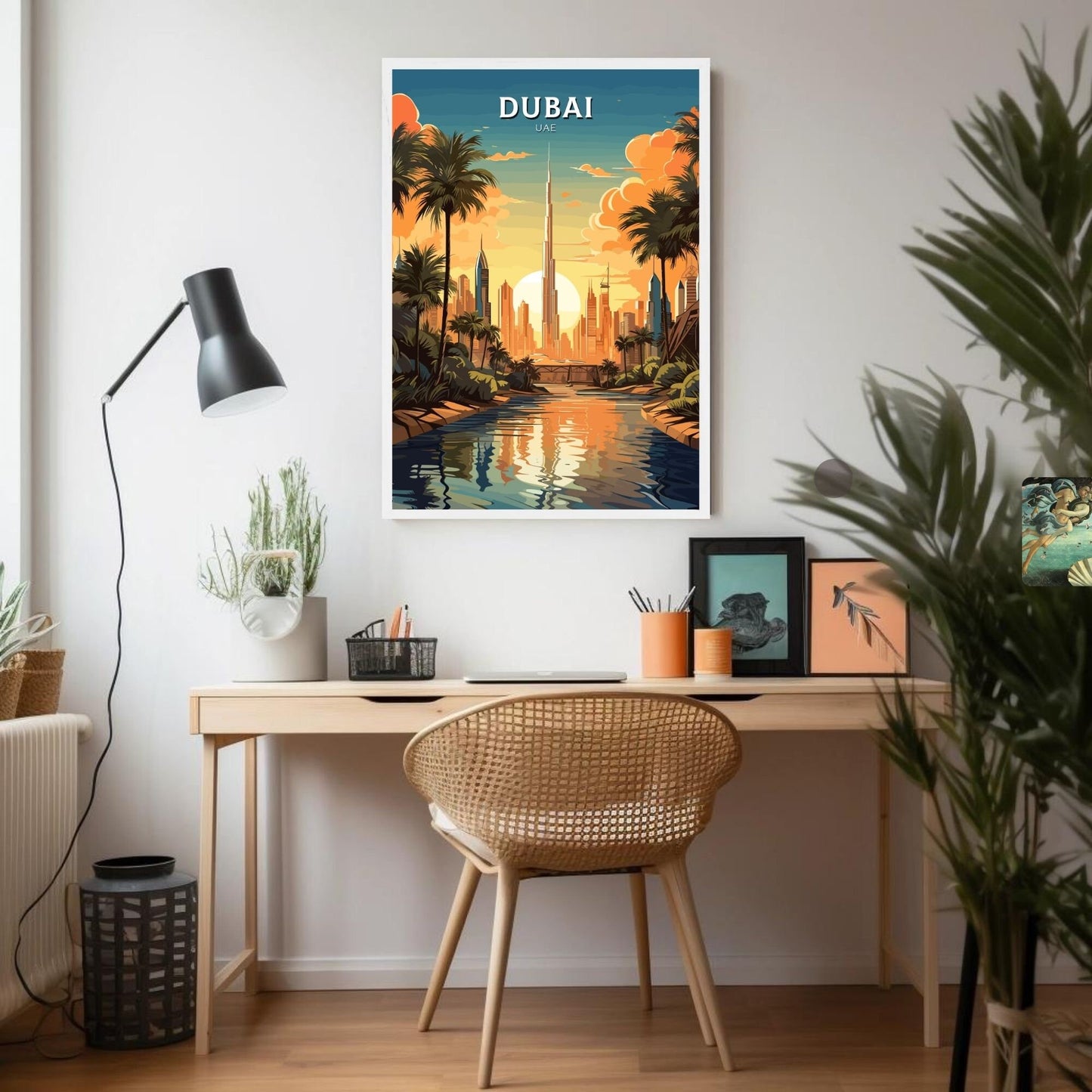 Dubai poster, Dubai Print | Burj Khalifa Poster | Burj Khalifa Dubai | Dubai Wall Art | Dubai UAE | Dubai Home Decor | ID 342