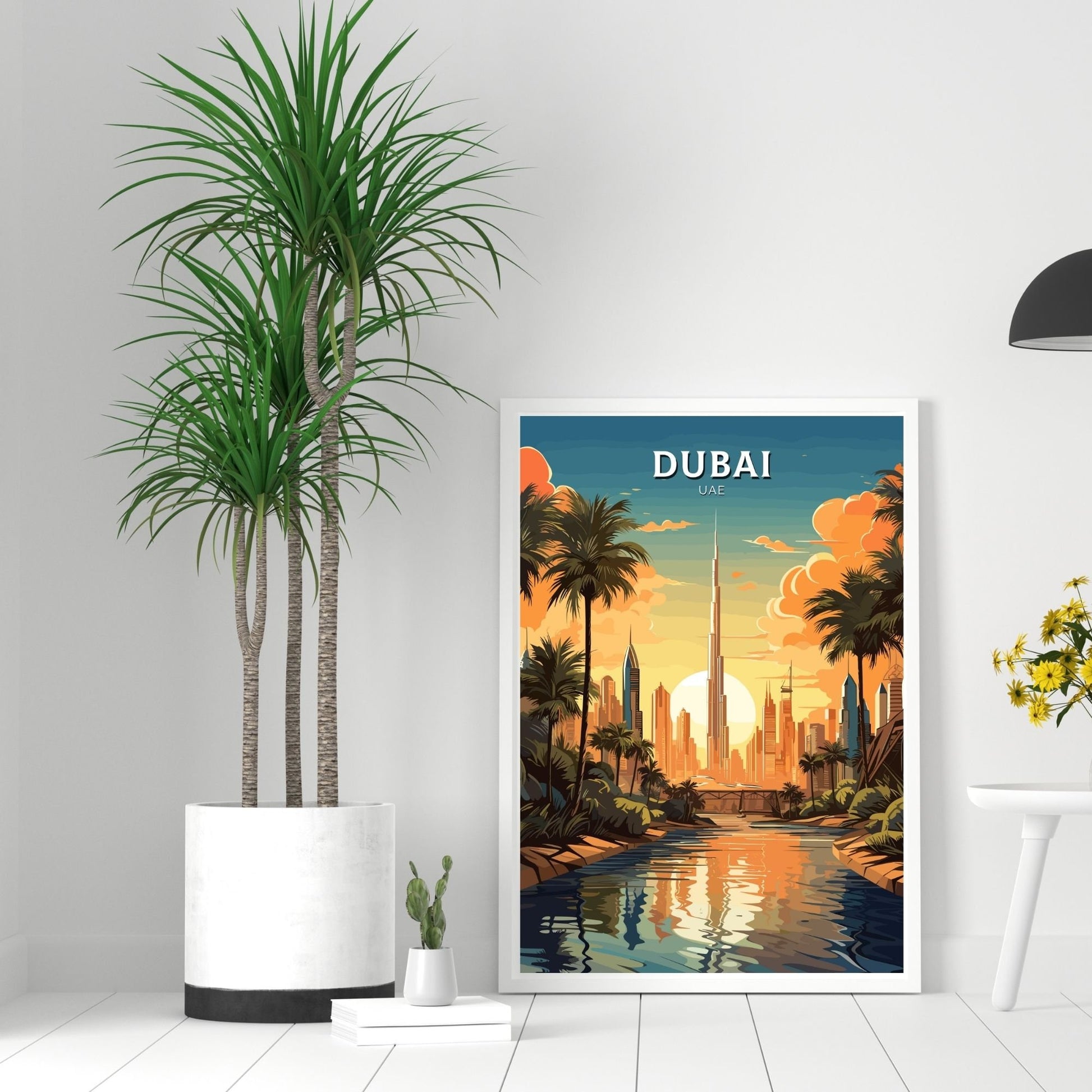 Dubai poster, Dubai Print | Burj Khalifa Poster | Burj Khalifa Dubai | Dubai Wall Art | Dubai UAE | Dubai Home Decor | ID 342