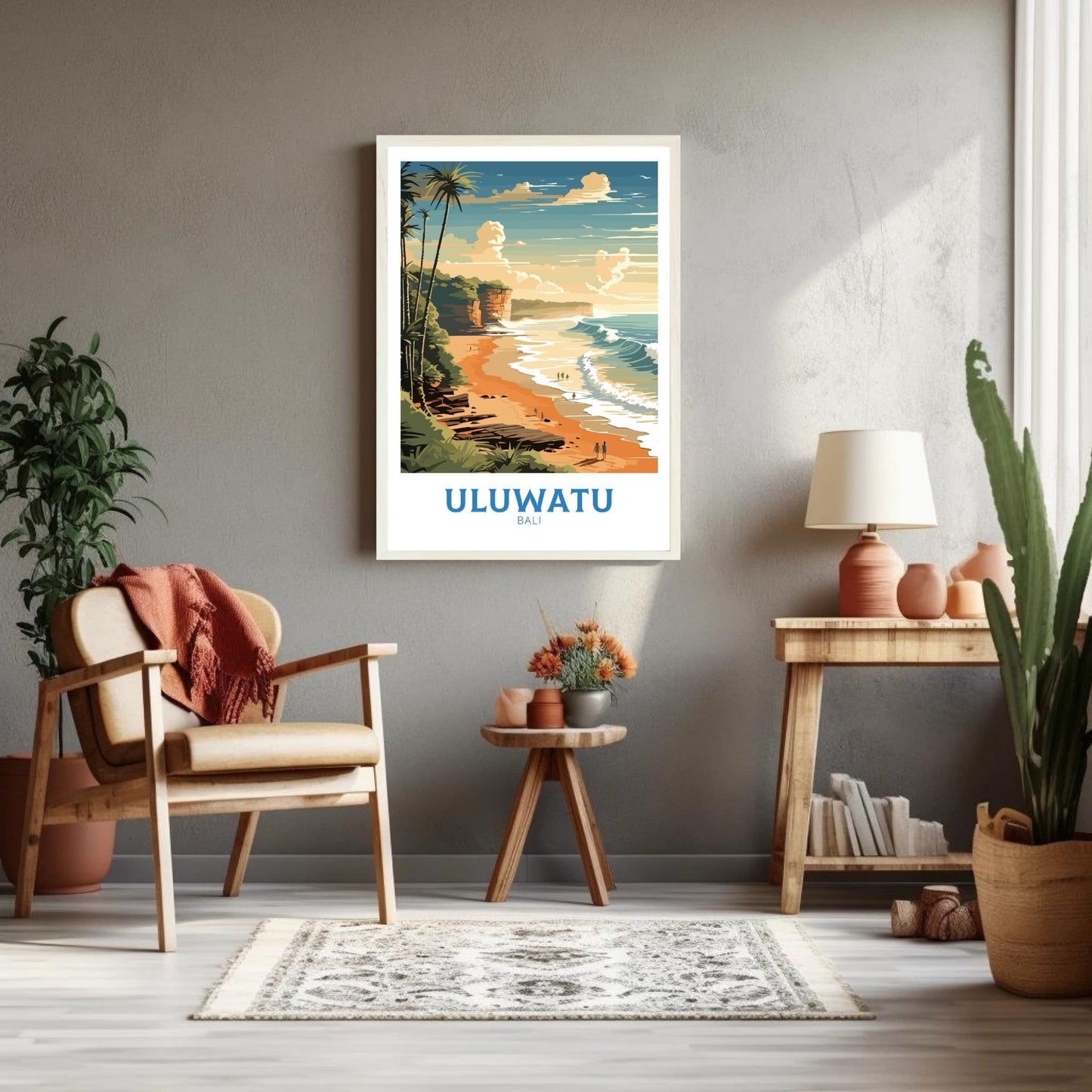 Uluwatu poster, Bali print