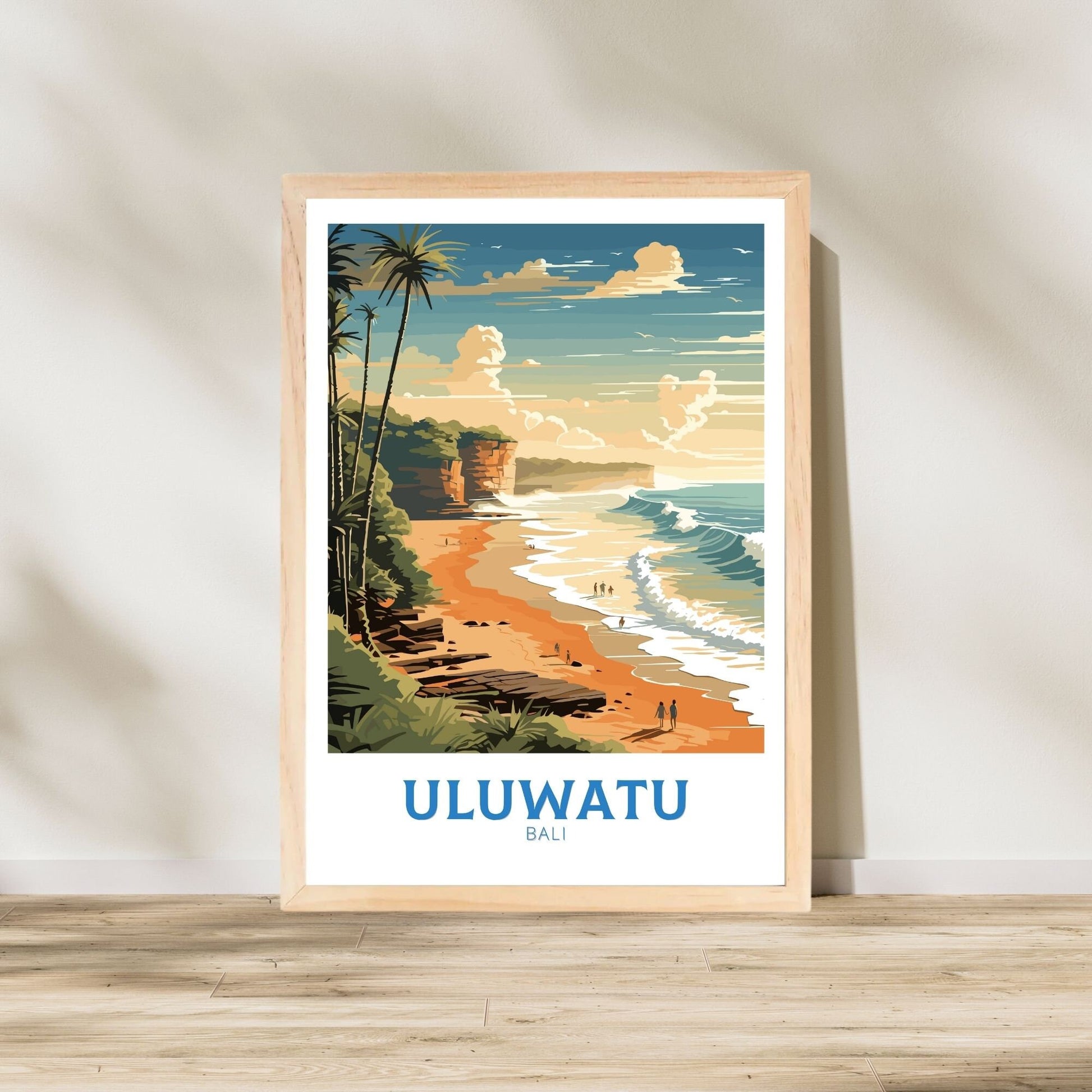 Uluwatu poster, Bali print