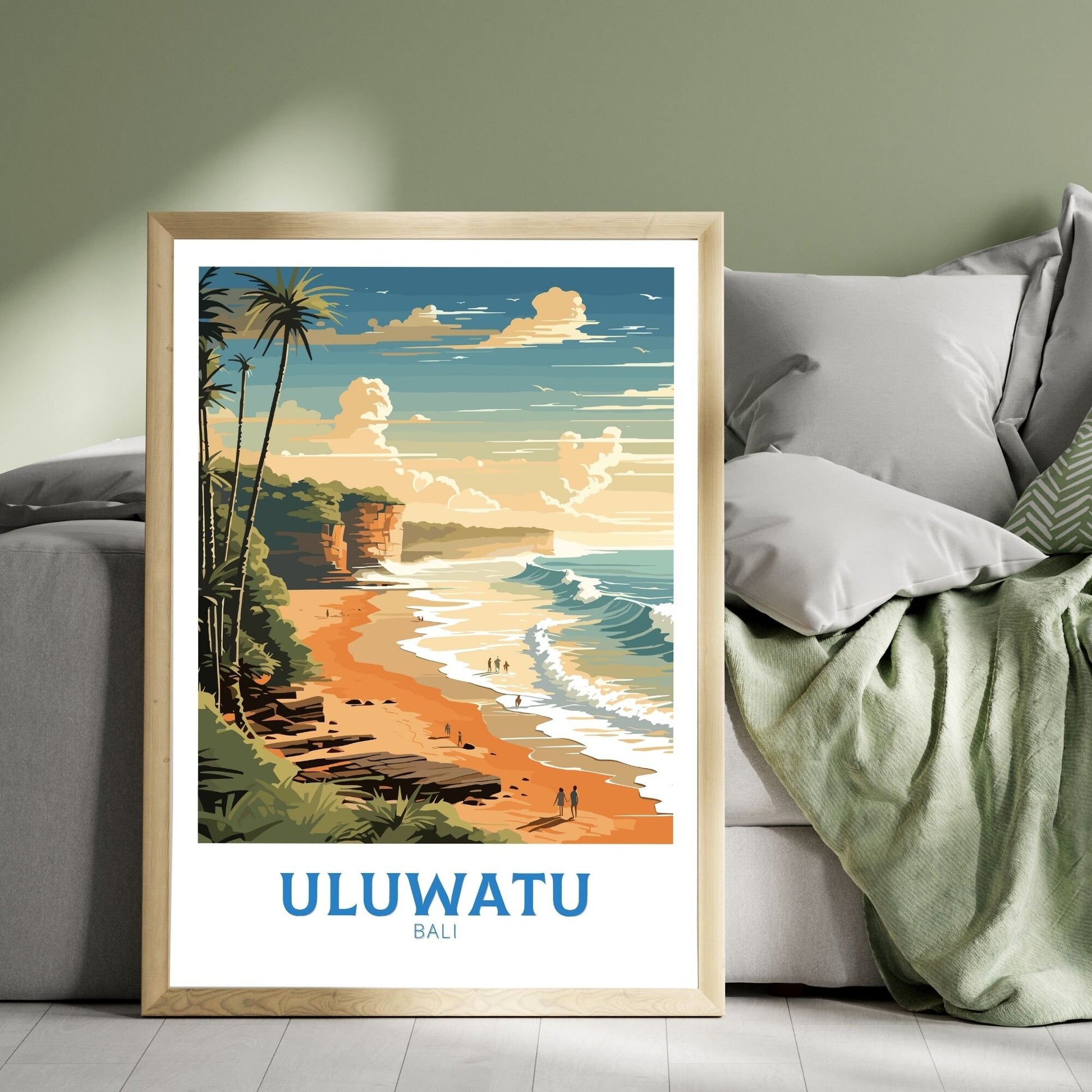 Uluwatu poster, Bali print