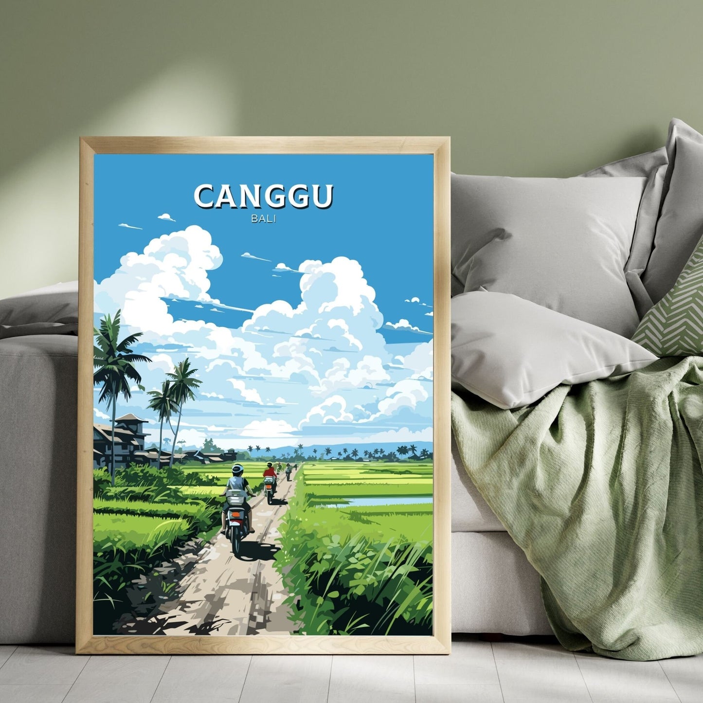 Canggu poster, Bali print