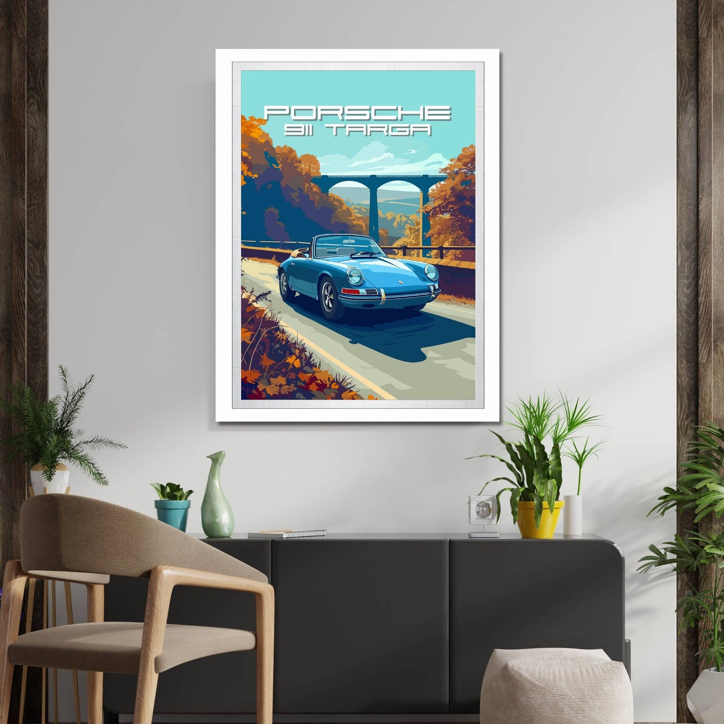 Porsche 911 Targa Poster, 1960s