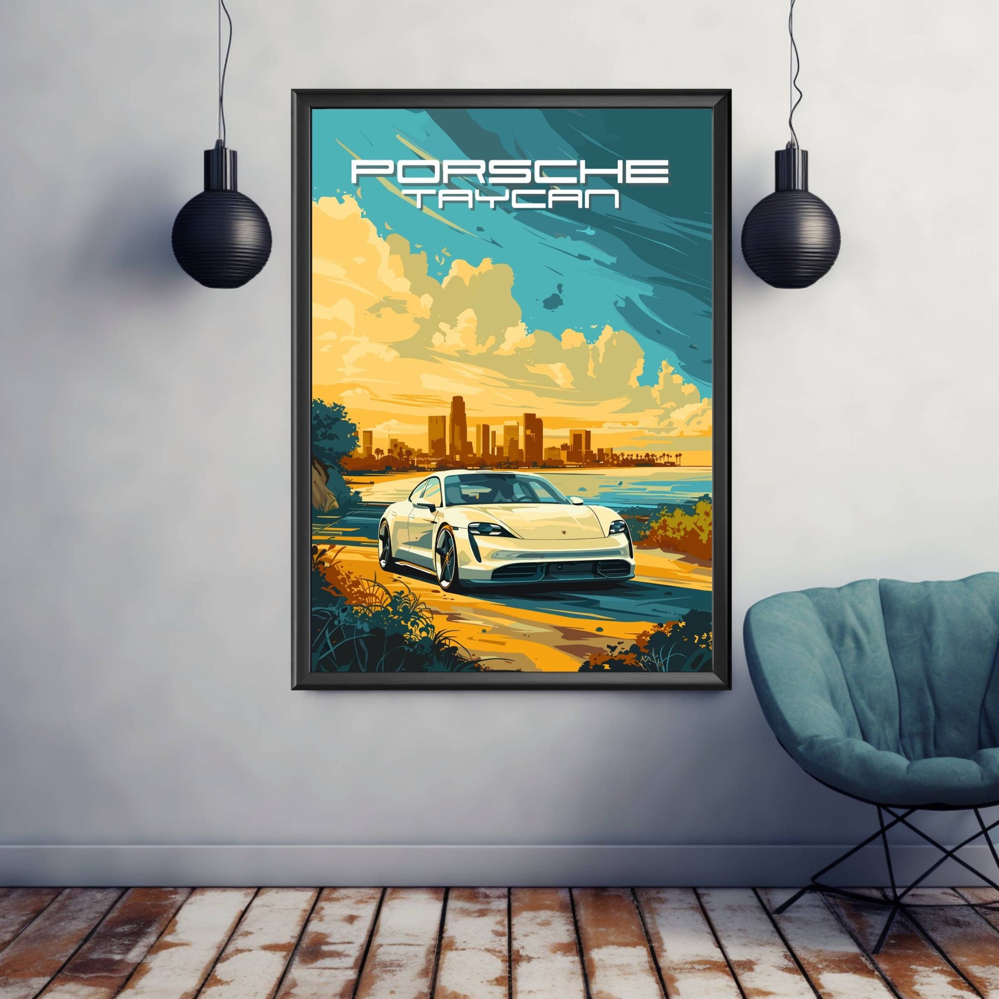 Porsche Taycan Poster