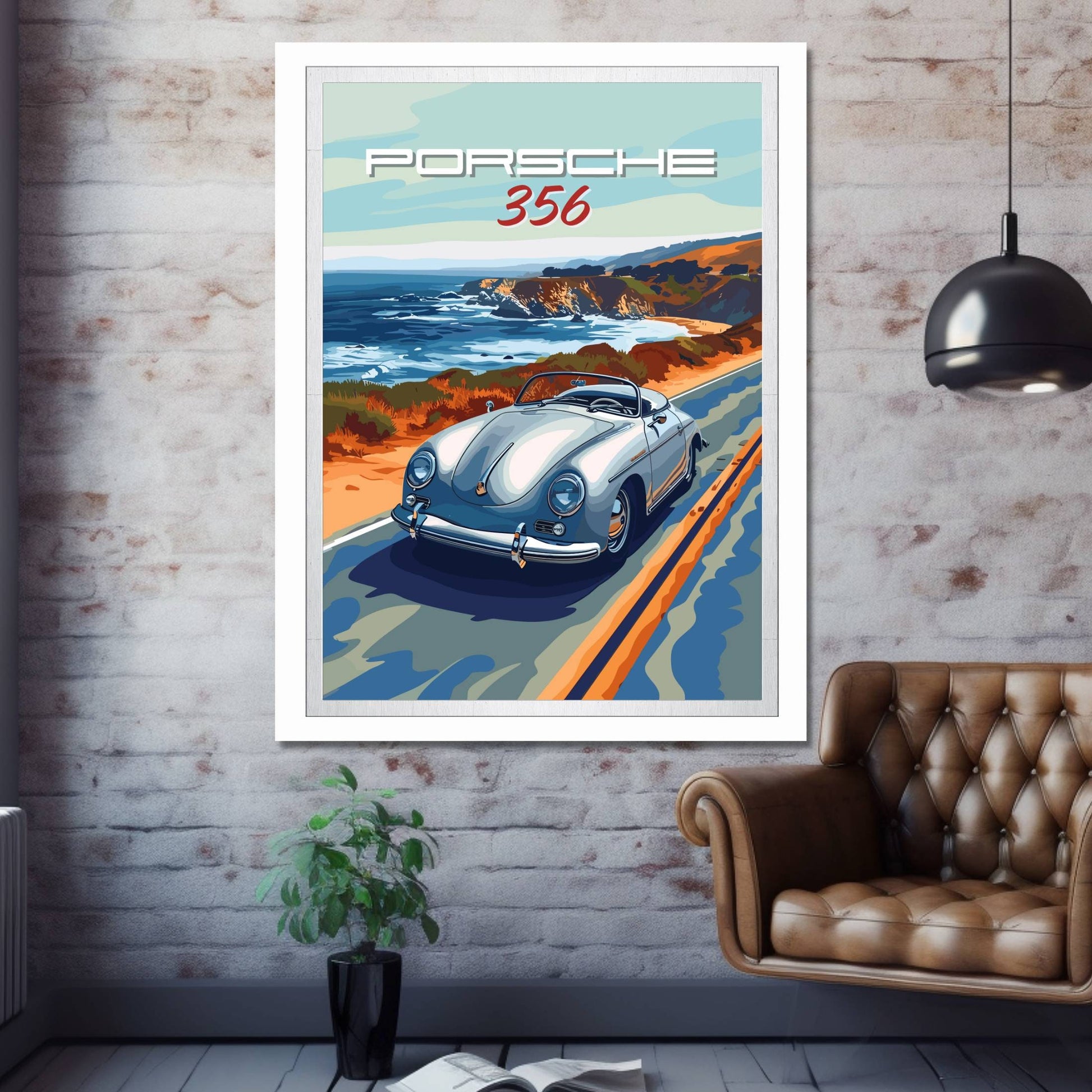 Porsche 356 Print, 1940s Supercar print