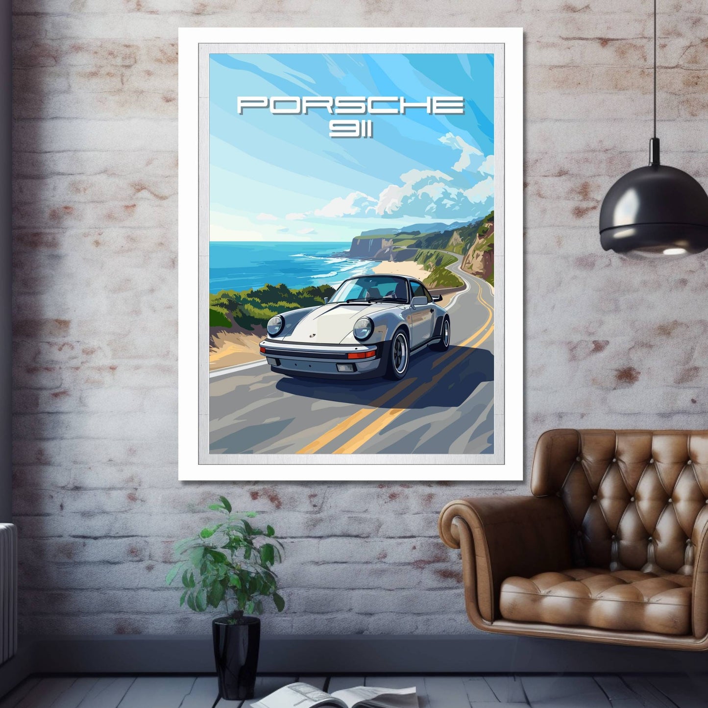 Porsche 911 Poster, 1980s