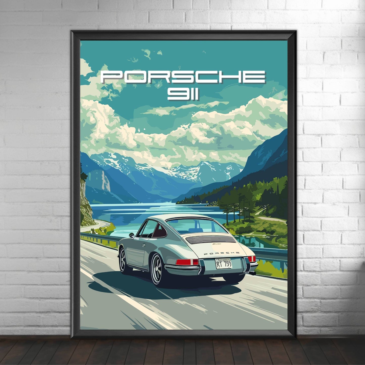 Porsche 911 Poster, 1960s