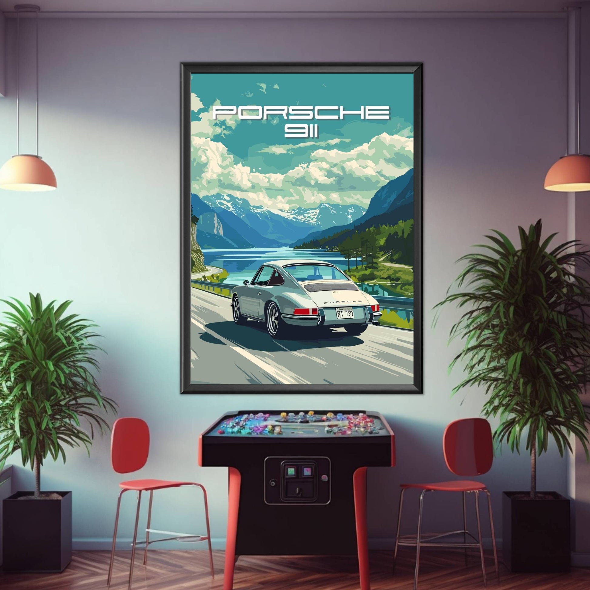 Porsche 911 Poster, 1960s