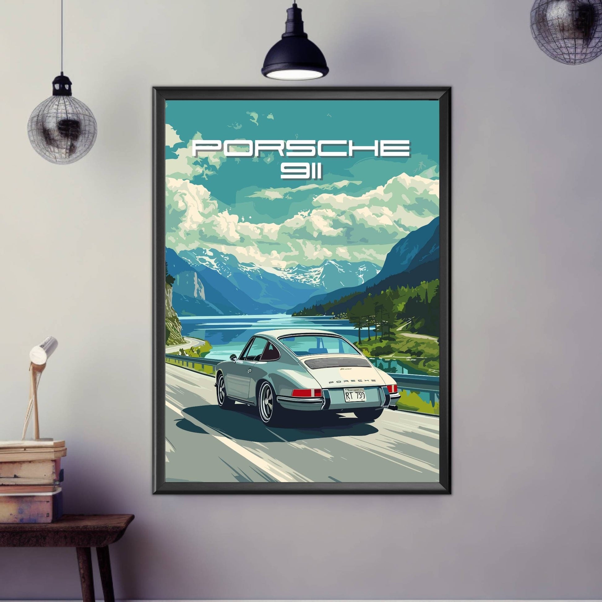 Porsche 911 Poster, 1960s