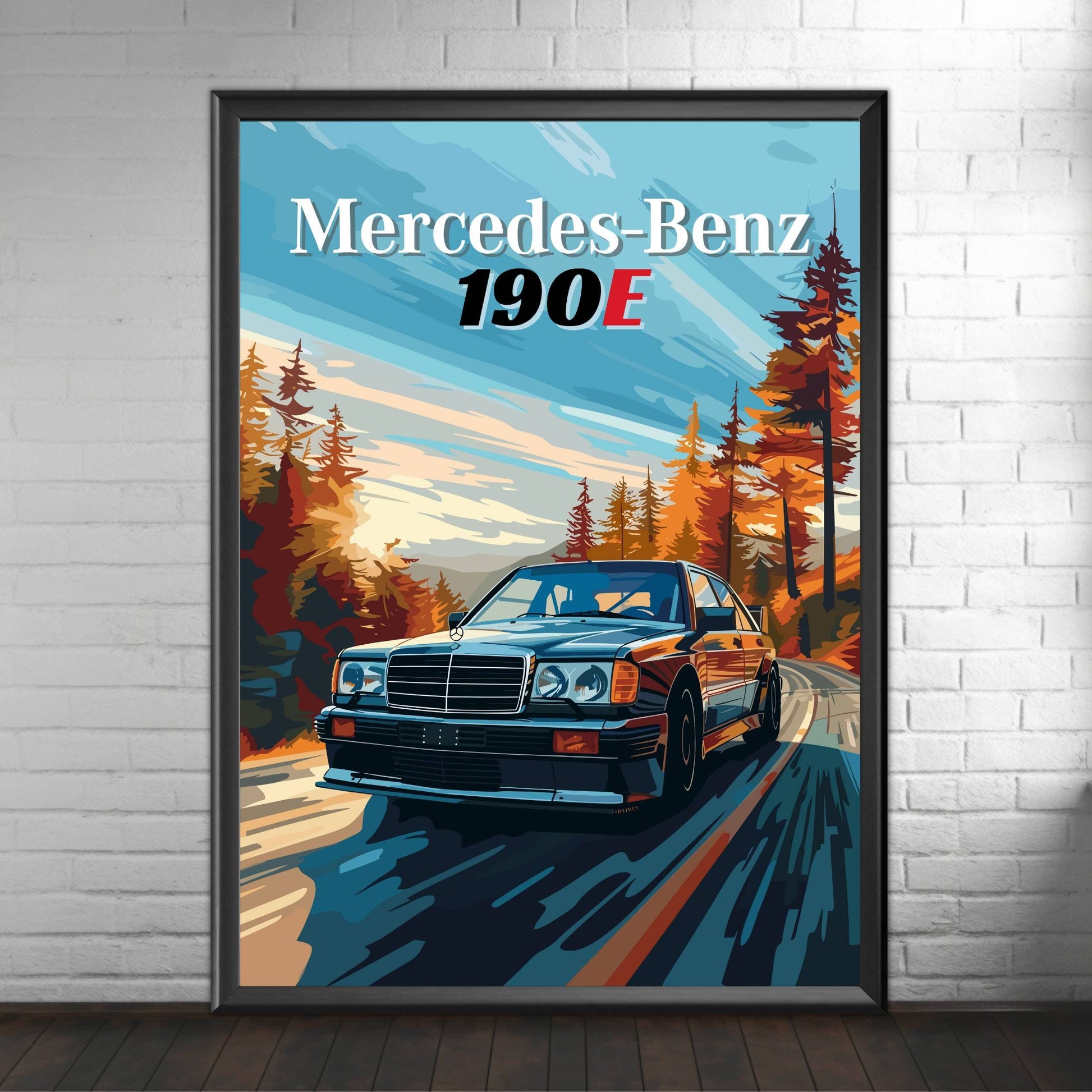 Mercedes-Benz 190E Print. 1990s