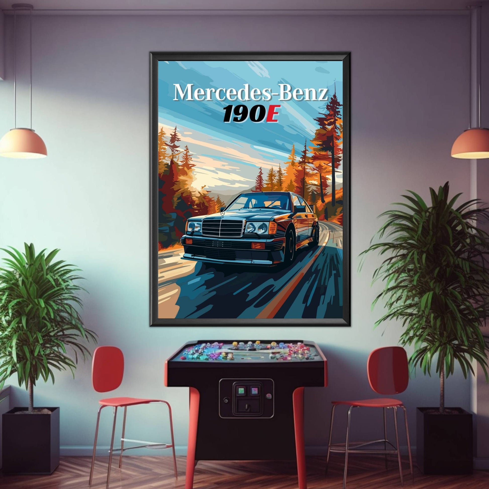 Mercedes-Benz 190E Print. 1990s