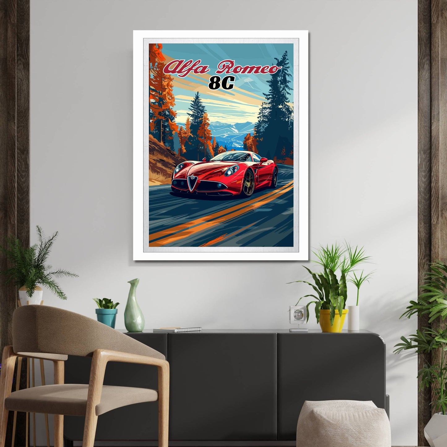 Alfa Romeo 8C Poster