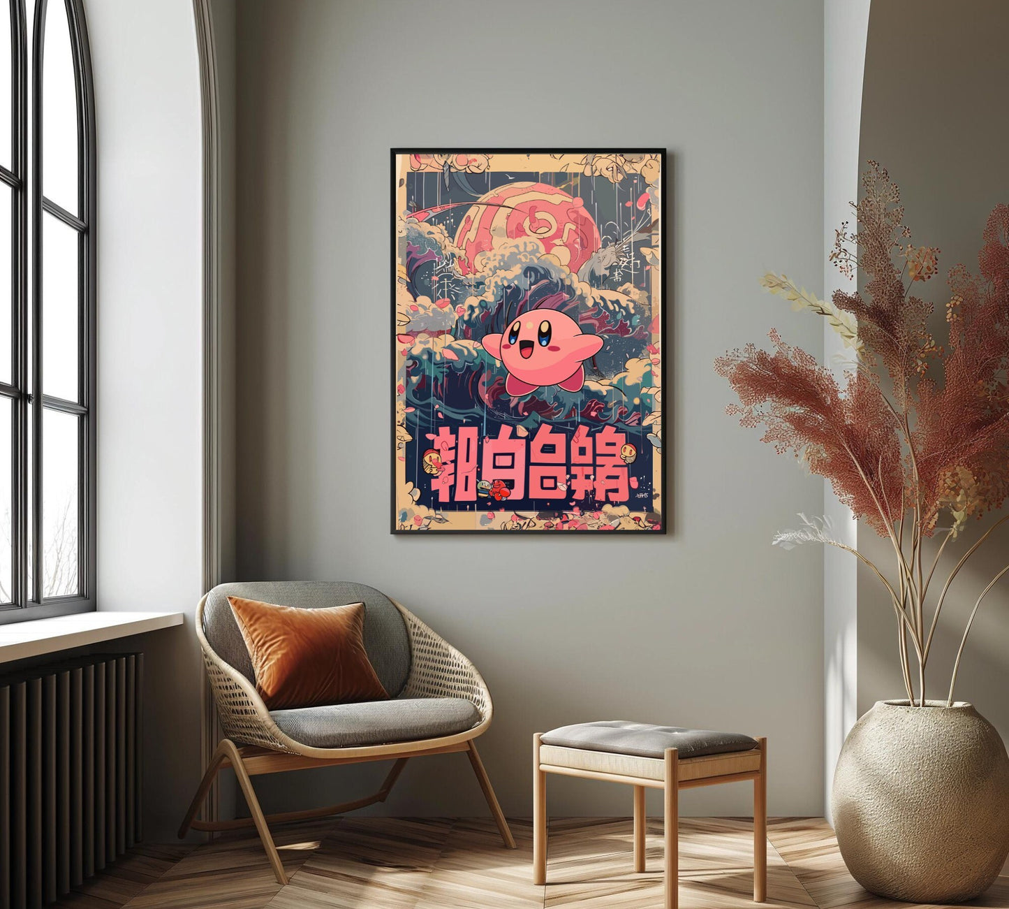 Kirby: Dream Land Super Smash Bros Anime Poster - Printable Wall Art for Bedroom Decor and Japanese Home Decor