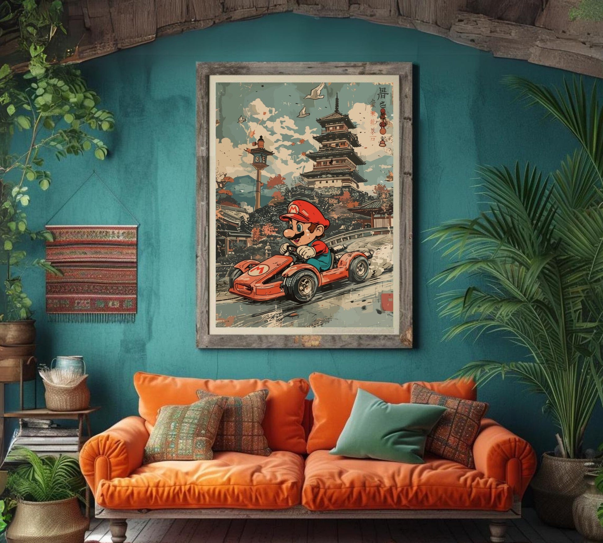 Mario Kart Japanese Art Poster