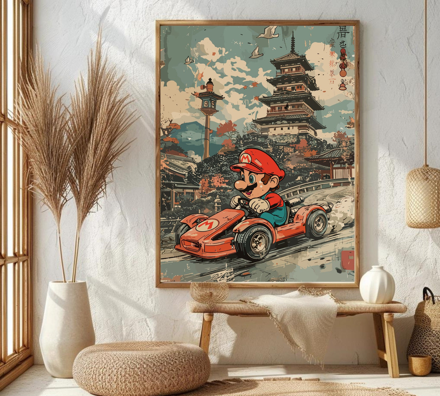 Mario Kart Japanese Art Poster