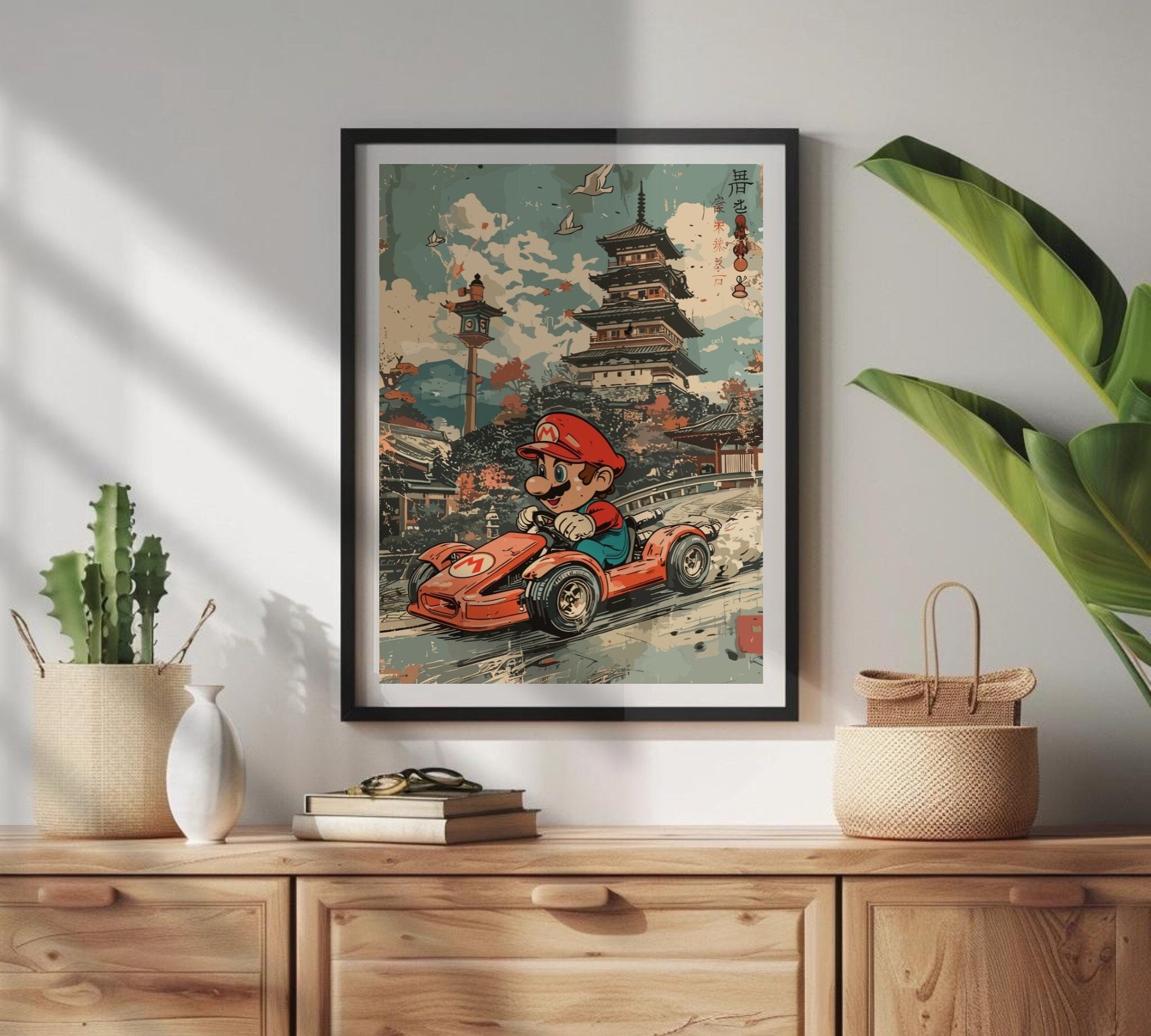 Mario Kart Japanese Art Poster