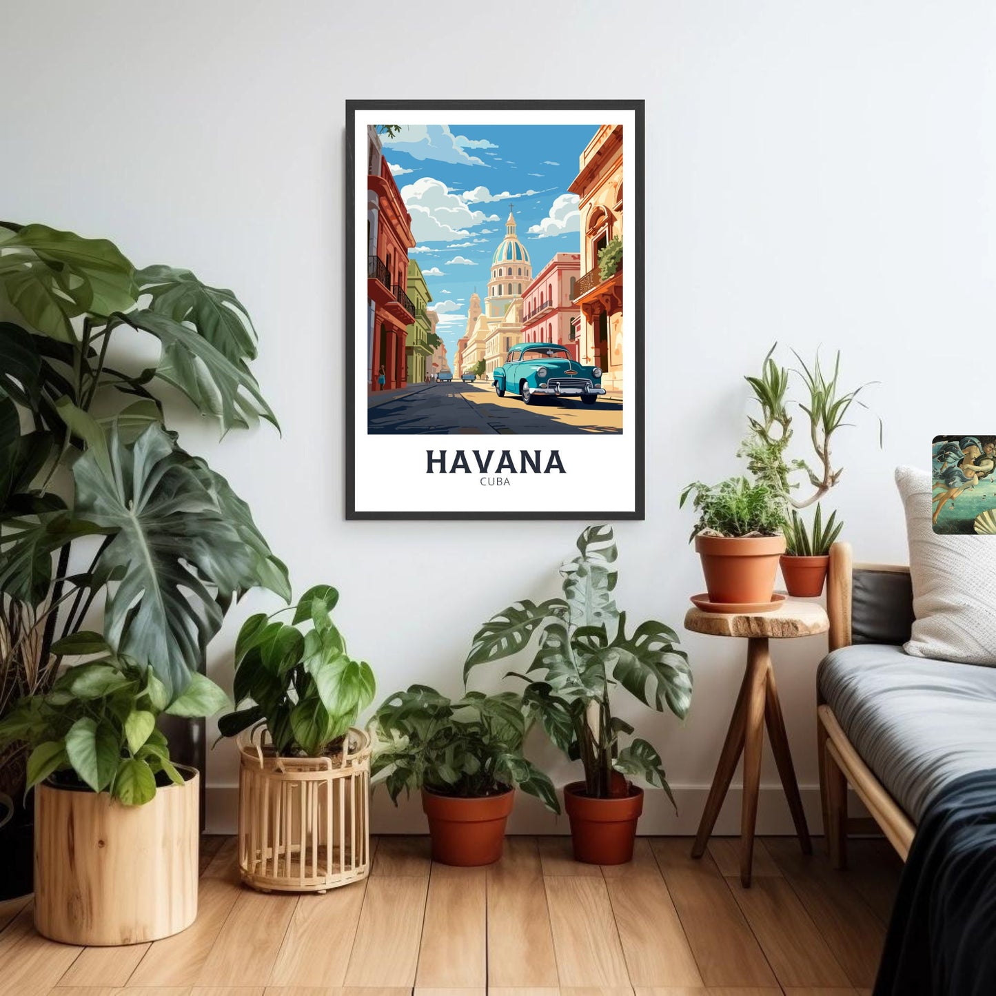 Havana Cuba Art Print | Havana Travel Poster | El Capitolio | Havana Wall Art | Havana Illustration | Havana Print | Cuba Print | ID 946