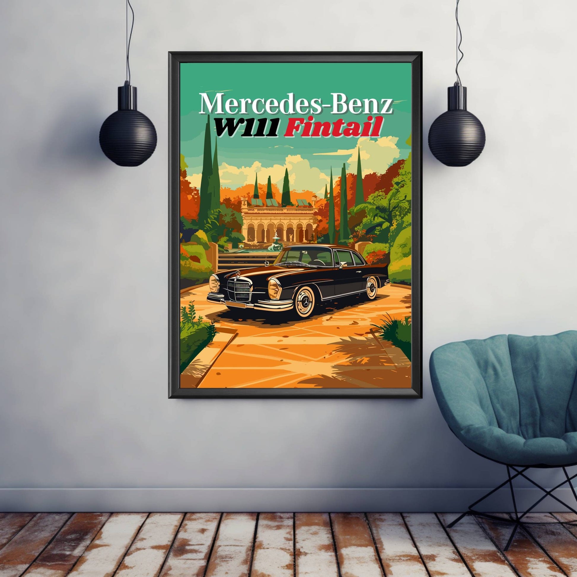 Mercedes-Benz W111 Fintail Poster