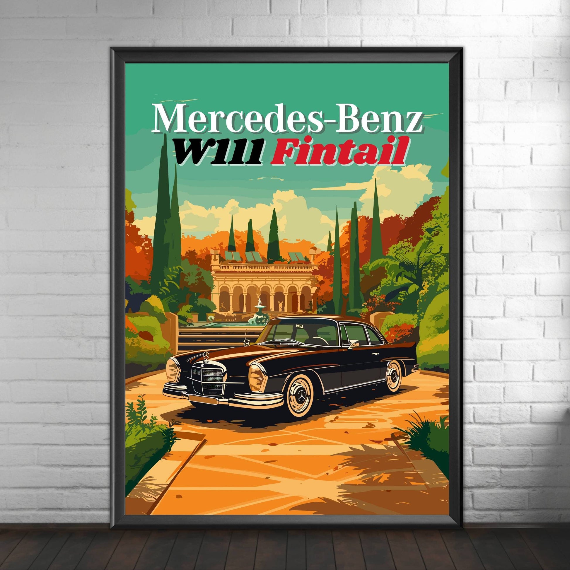 Mercedes-Benz W111 Fintail Poster