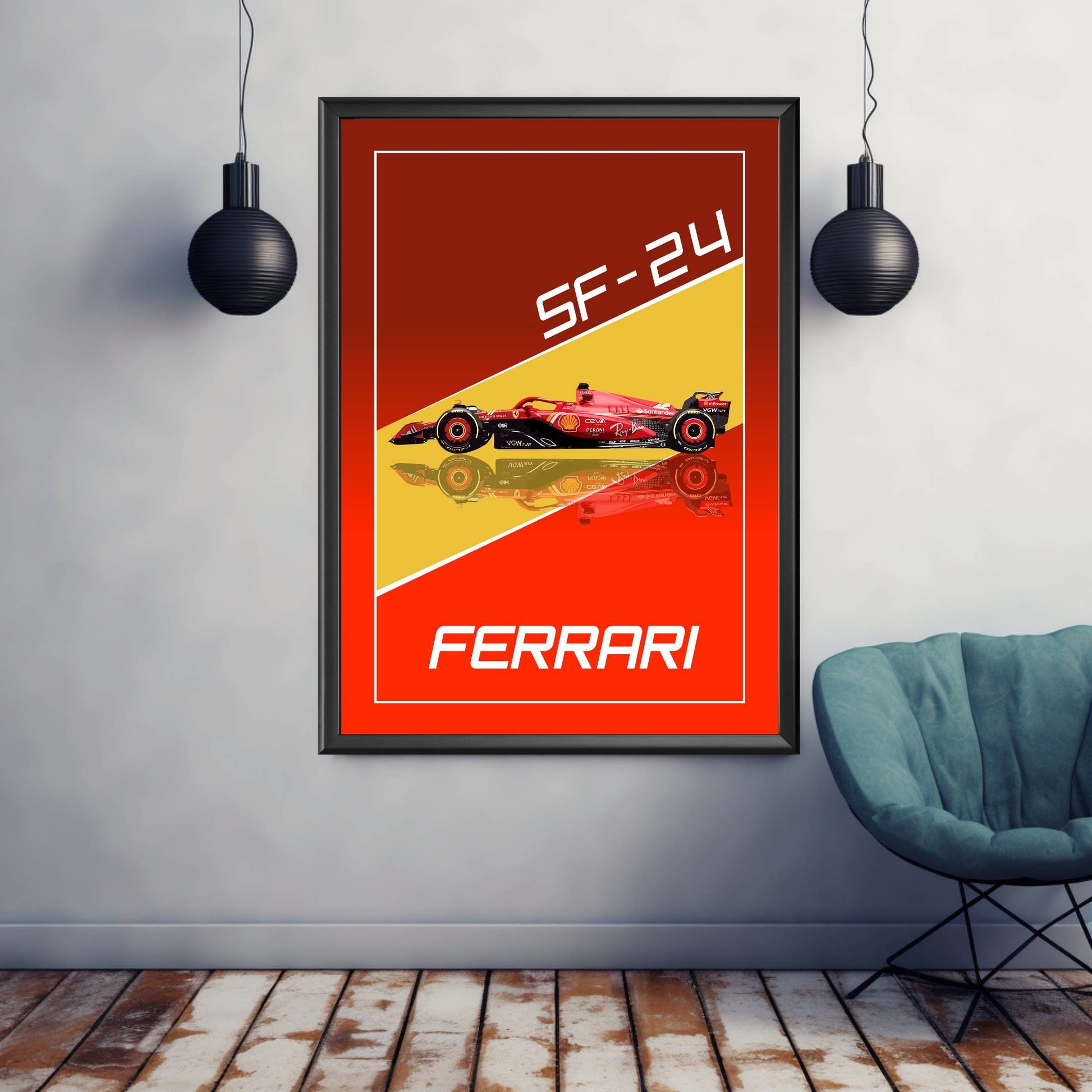 Scuderia Ferrari SF-24 Print, Formula 1