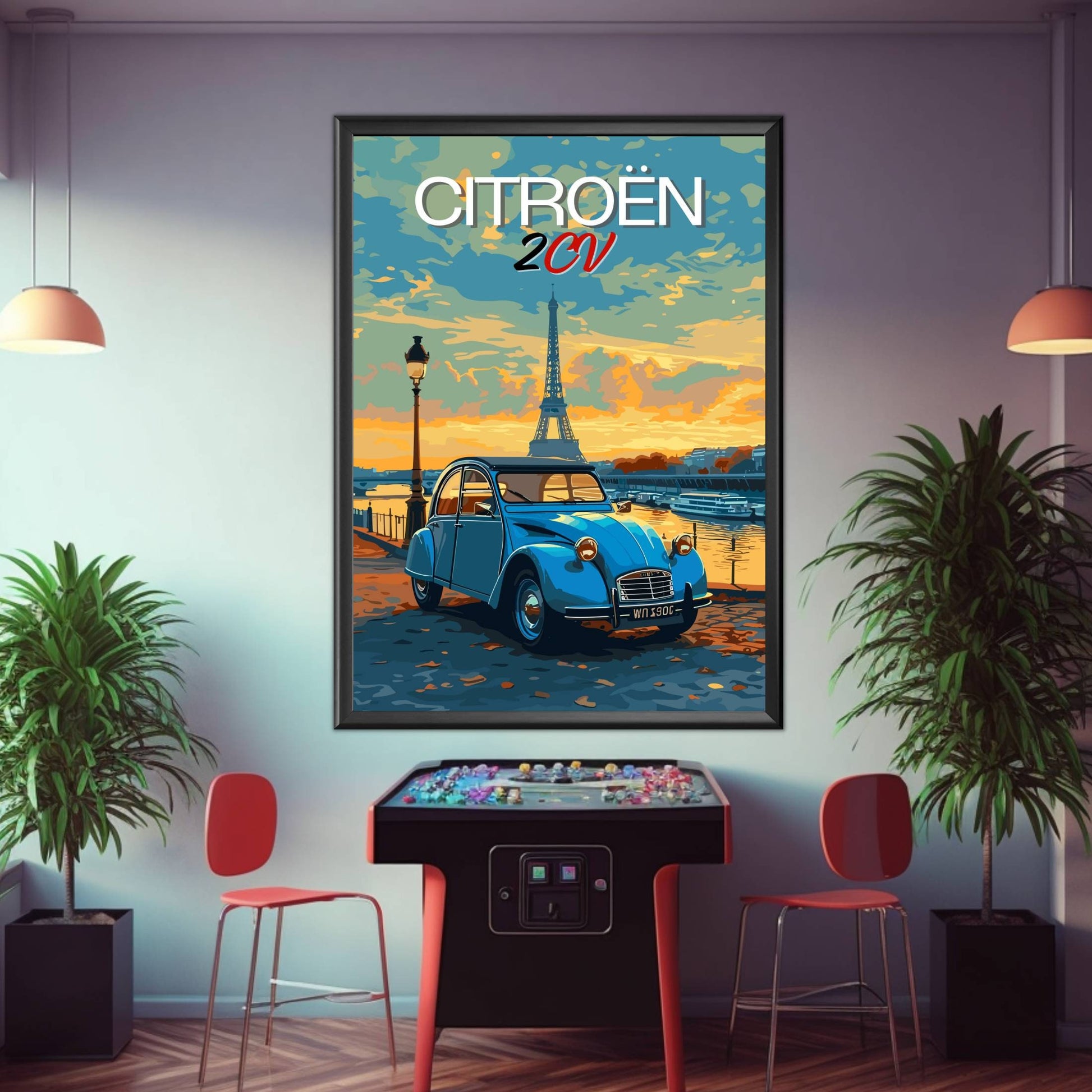 1950s Citroen 2CV Poster